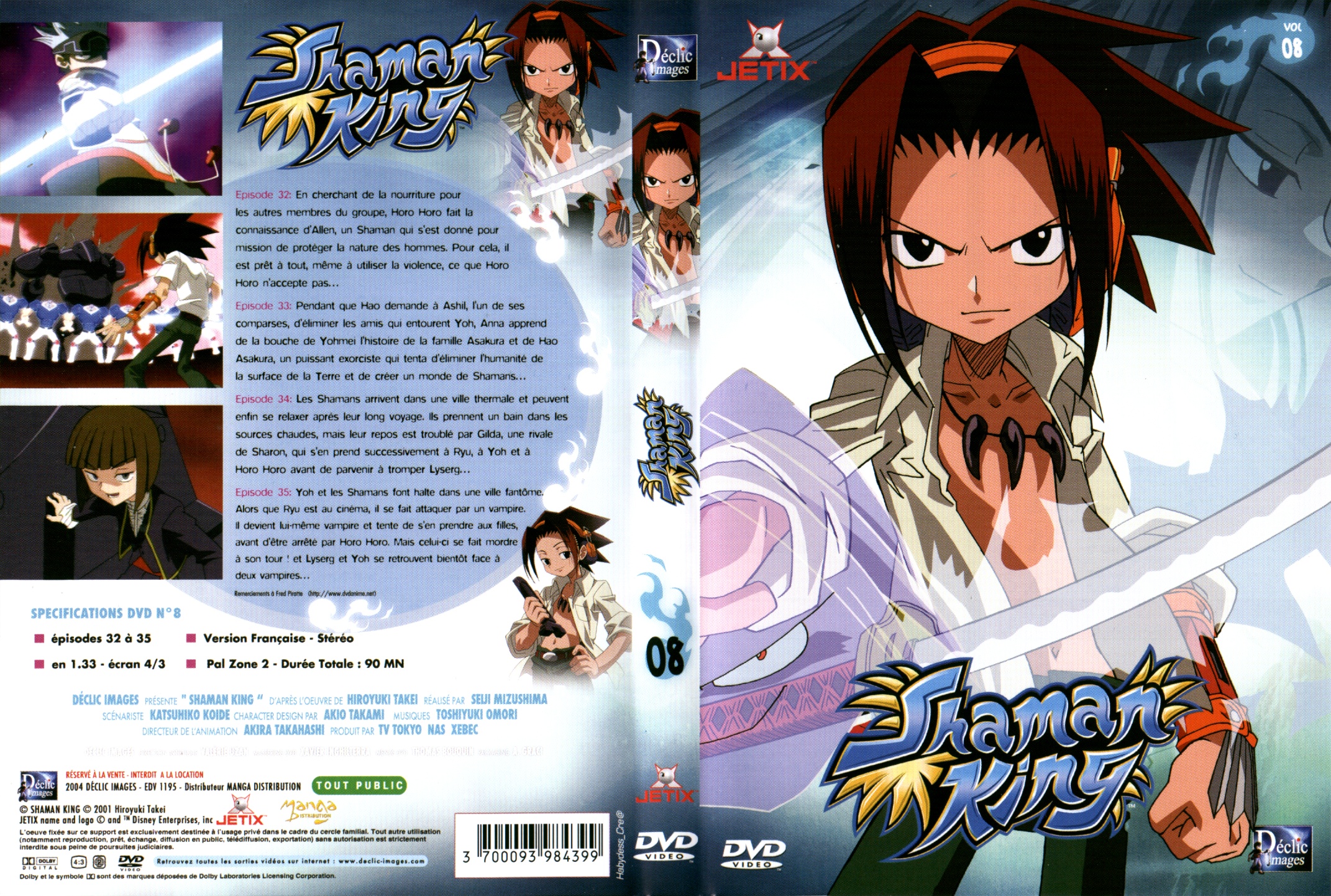 Jaquette DVD Shaman King vol 8