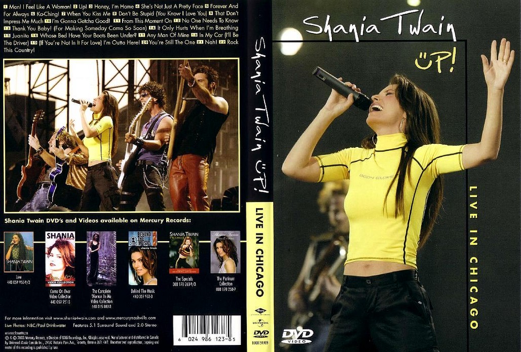 Jaquette DVD Shania Twain - Up Live in Chicago