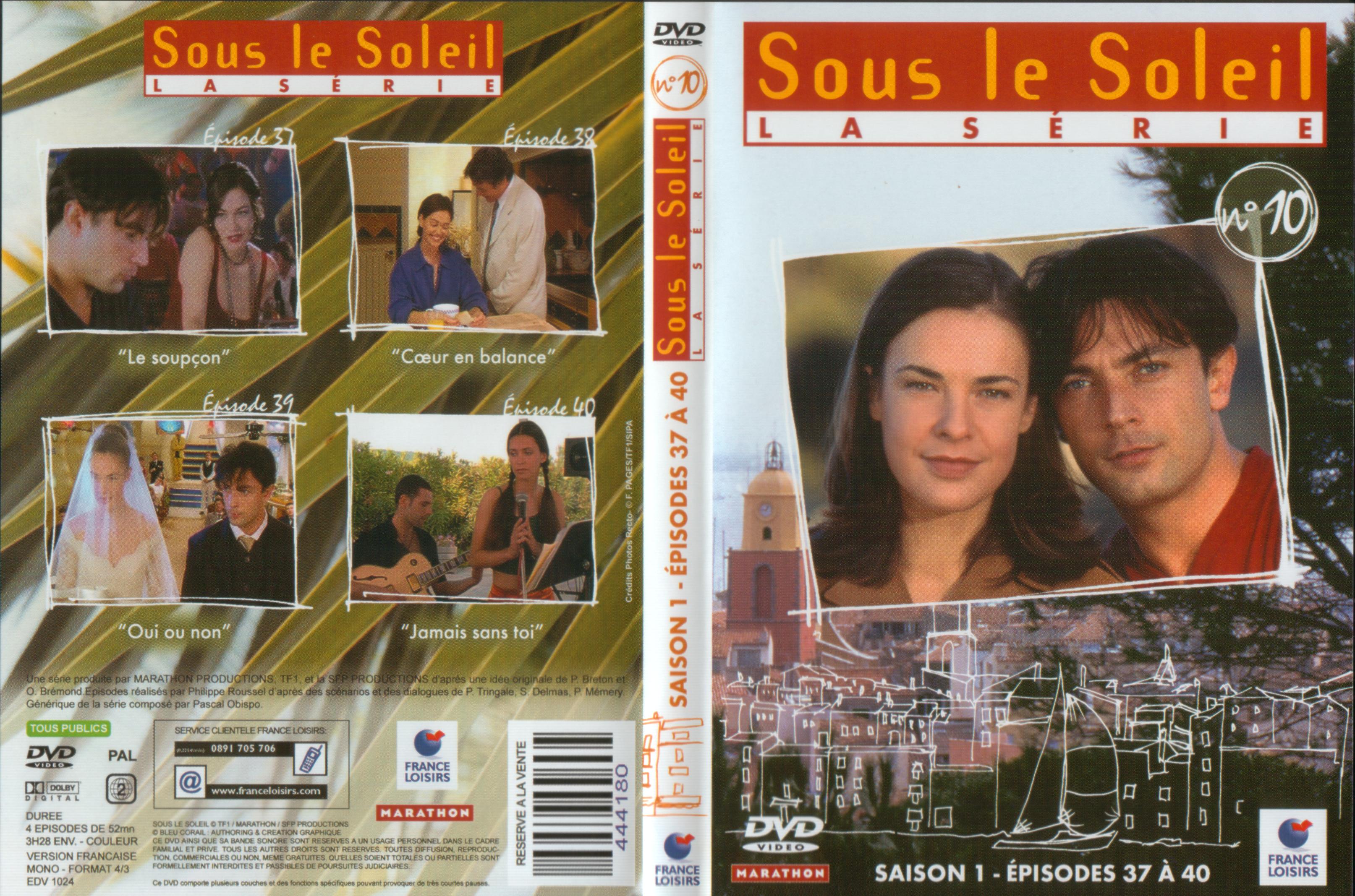 Jaquette DVD Sous le soleil saison 1 vol 10