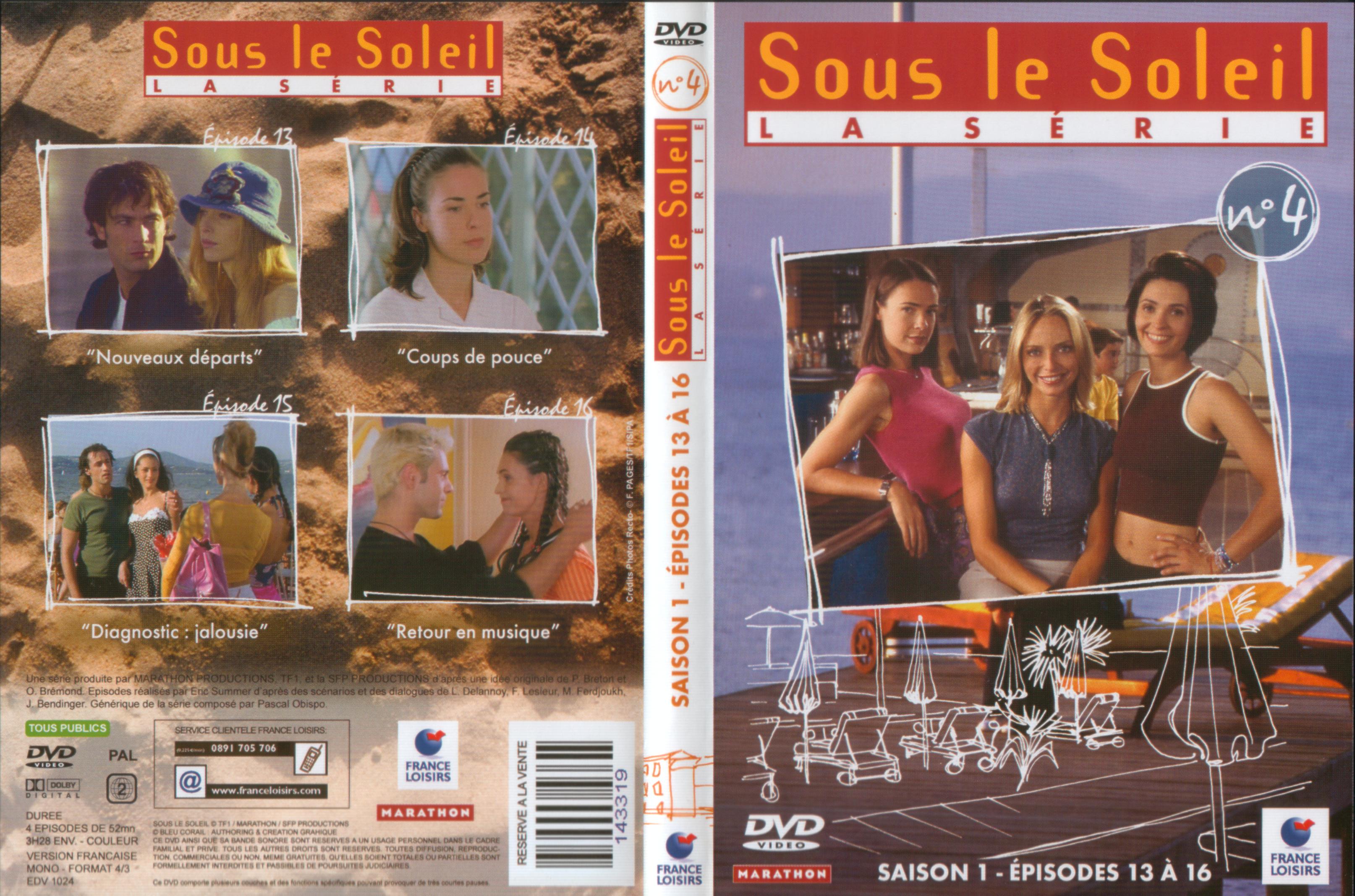 Jaquette DVD Sous le soleil saison 1 vol 4