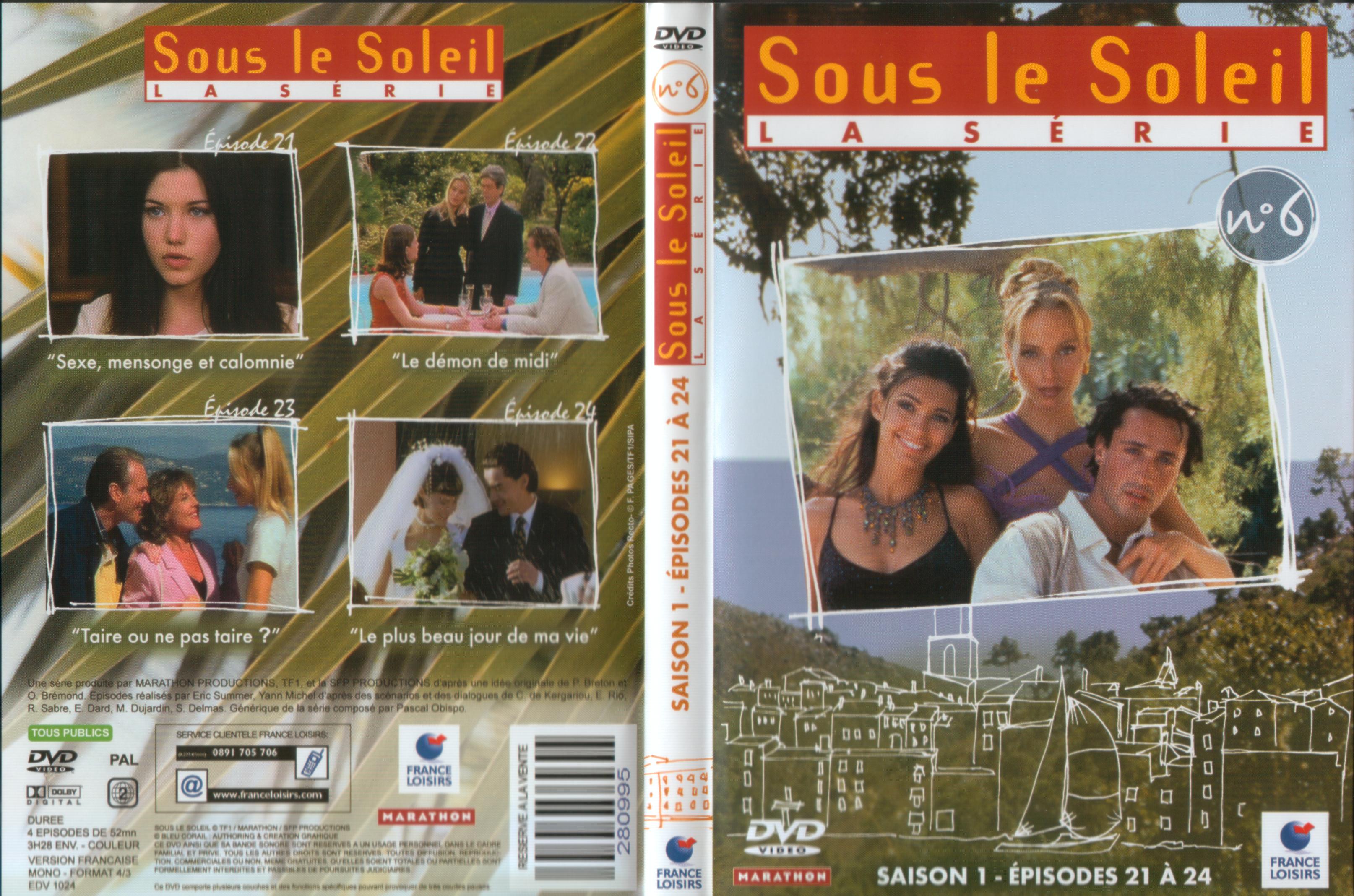 Jaquette DVD Sous le soleil saison 1 vol 6
