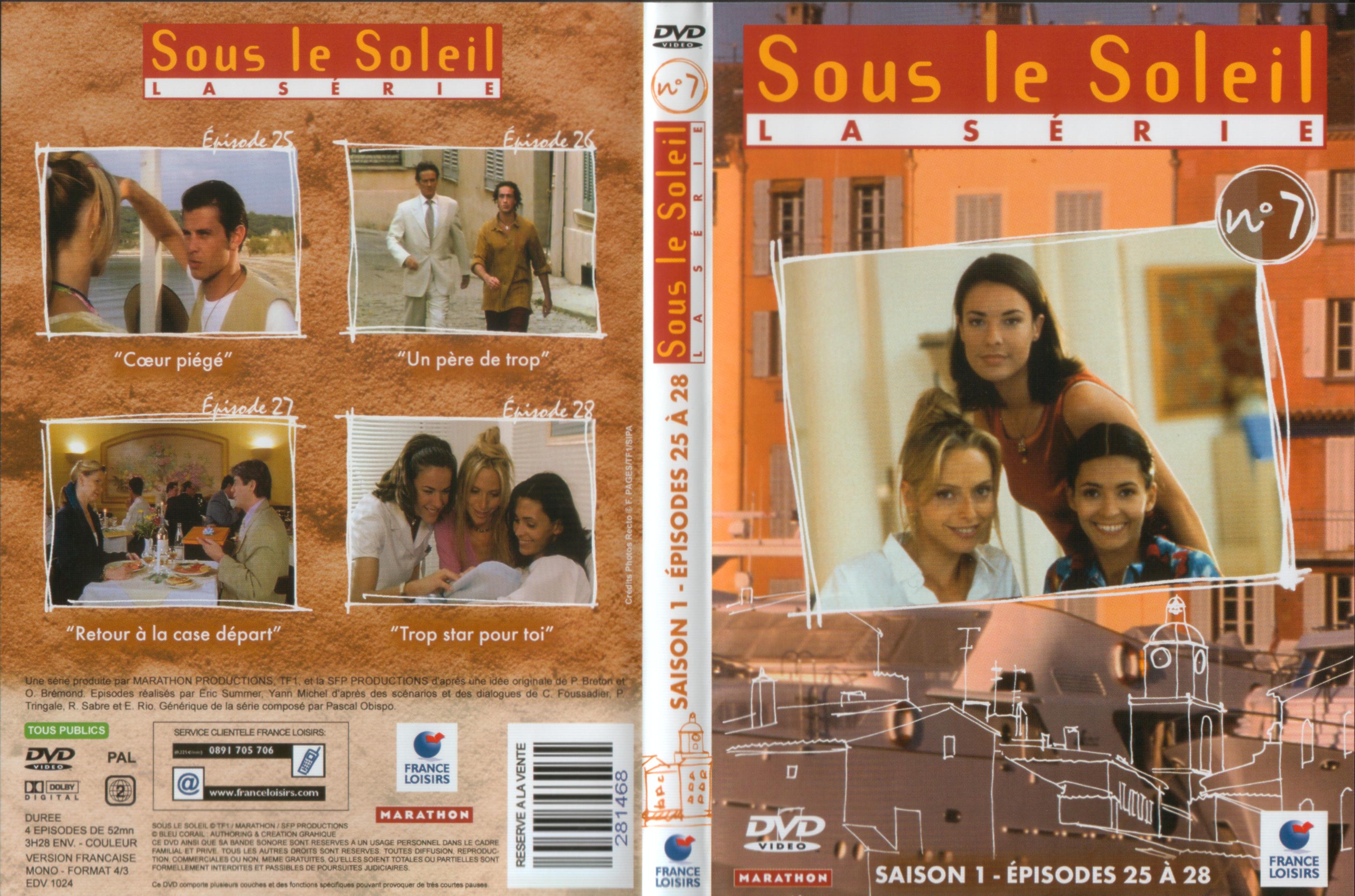 Jaquette DVD Sous le soleil saison 1 vol 7