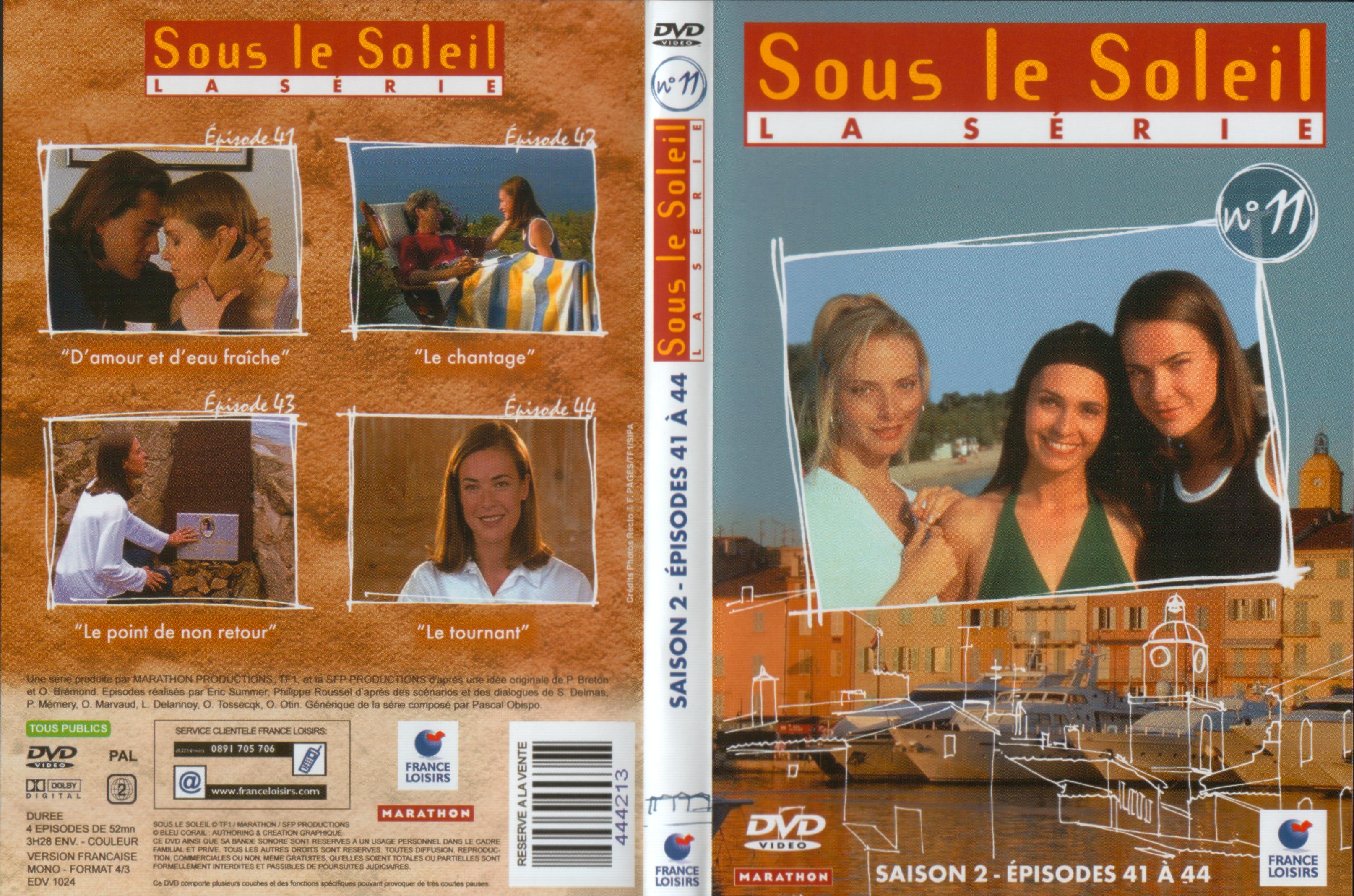 Jaquette DVD Sous le soleil saison 2 vol 11