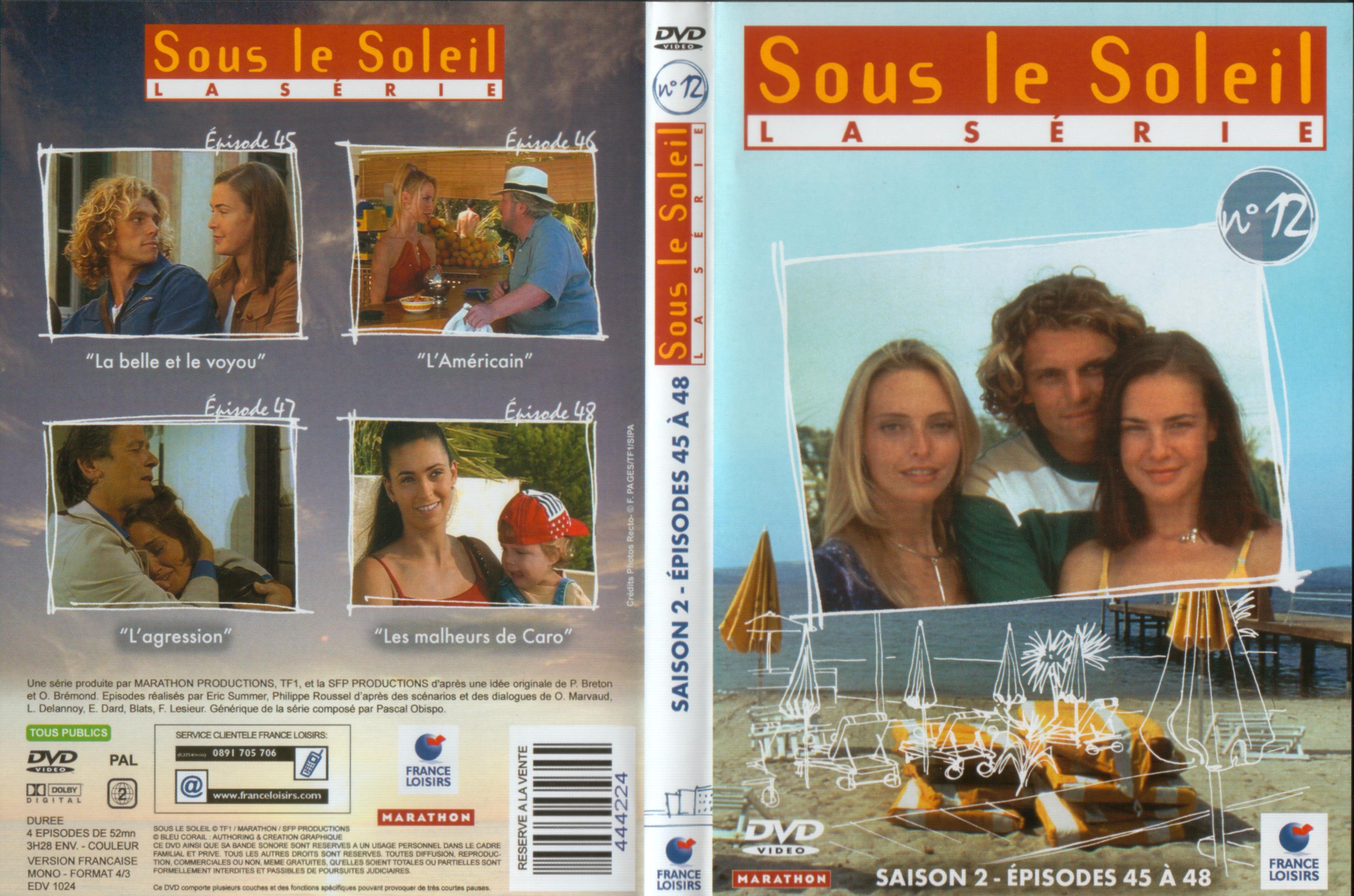 Jaquette DVD Sous le soleil saison 2 vol 12