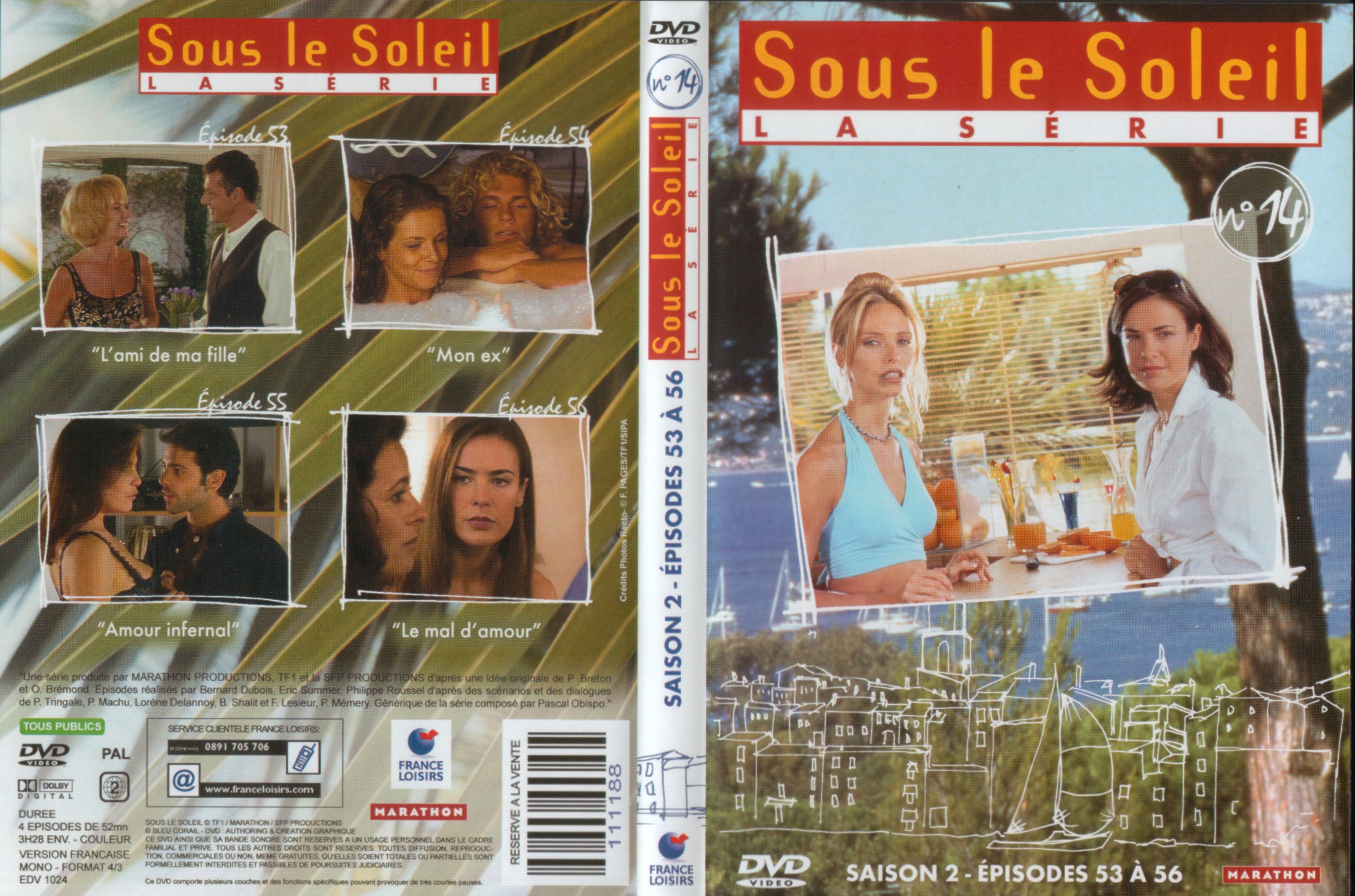 Jaquette DVD Sous le soleil saison 2 vol 14