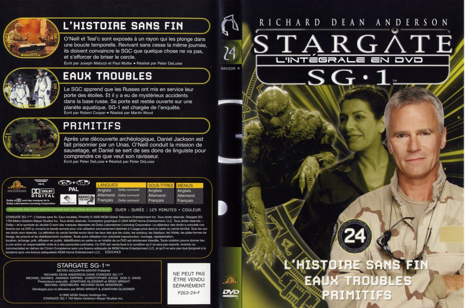 Jaquette DVD Stargate saison 4 vol 24