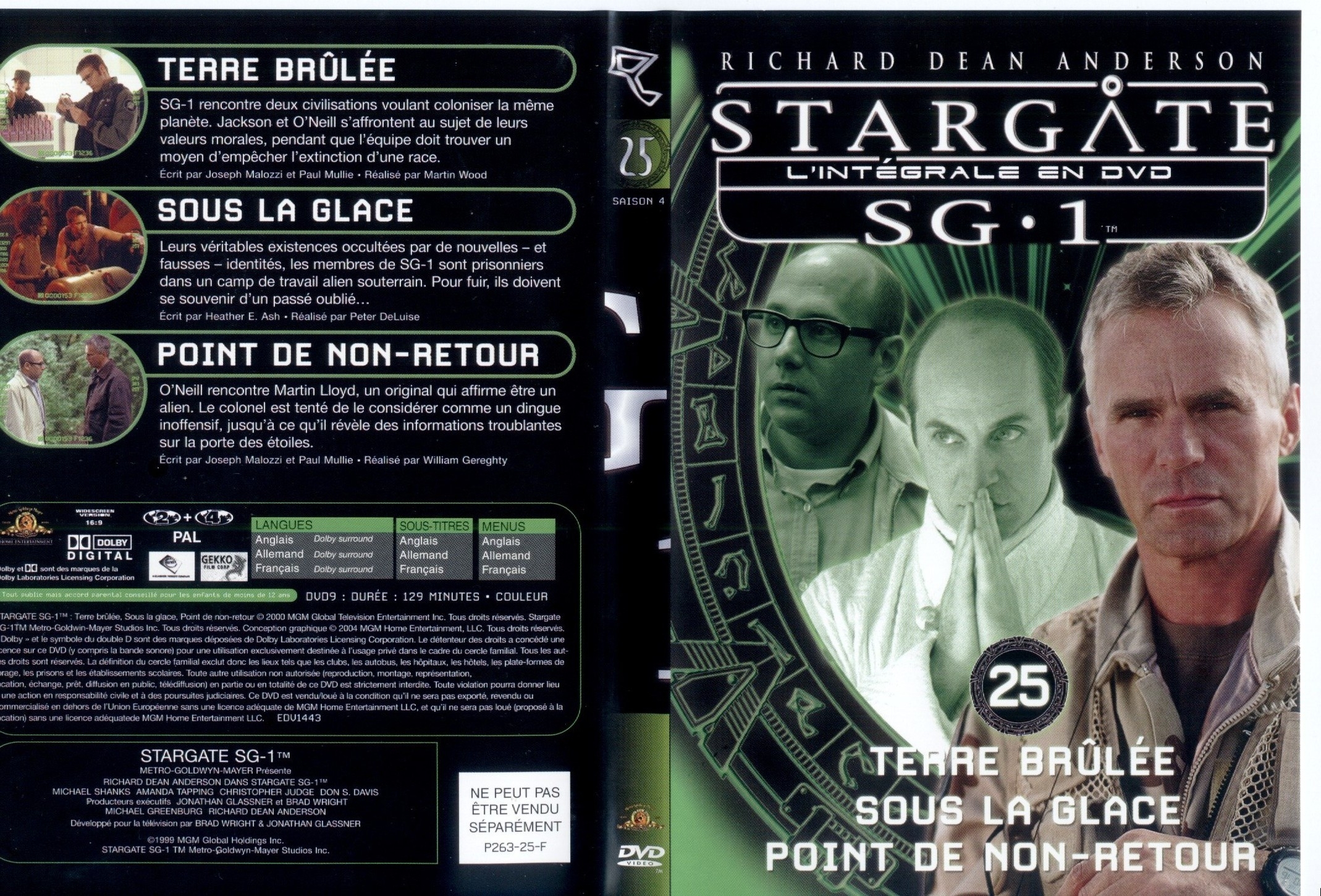 Jaquette DVD Stargate saison 4 vol 25
