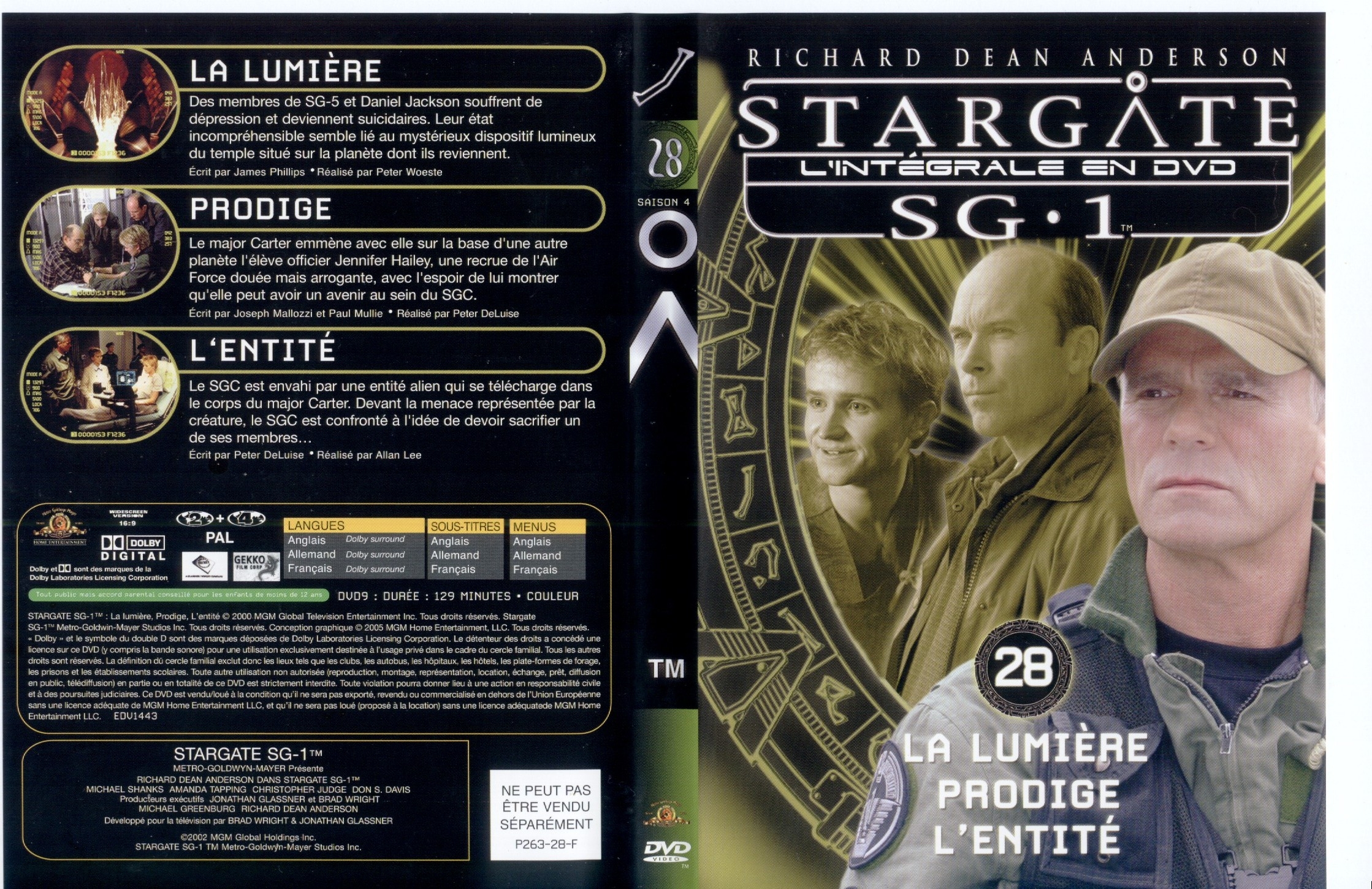 Jaquette DVD Stargate saison 4 vol 28