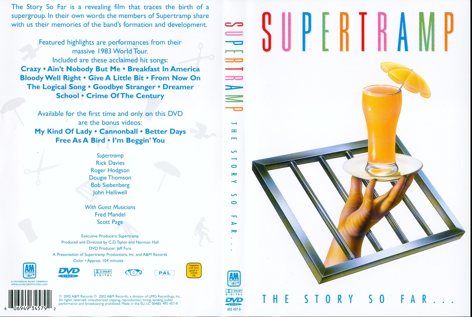 Jaquette DVD Supertramp - the story so far