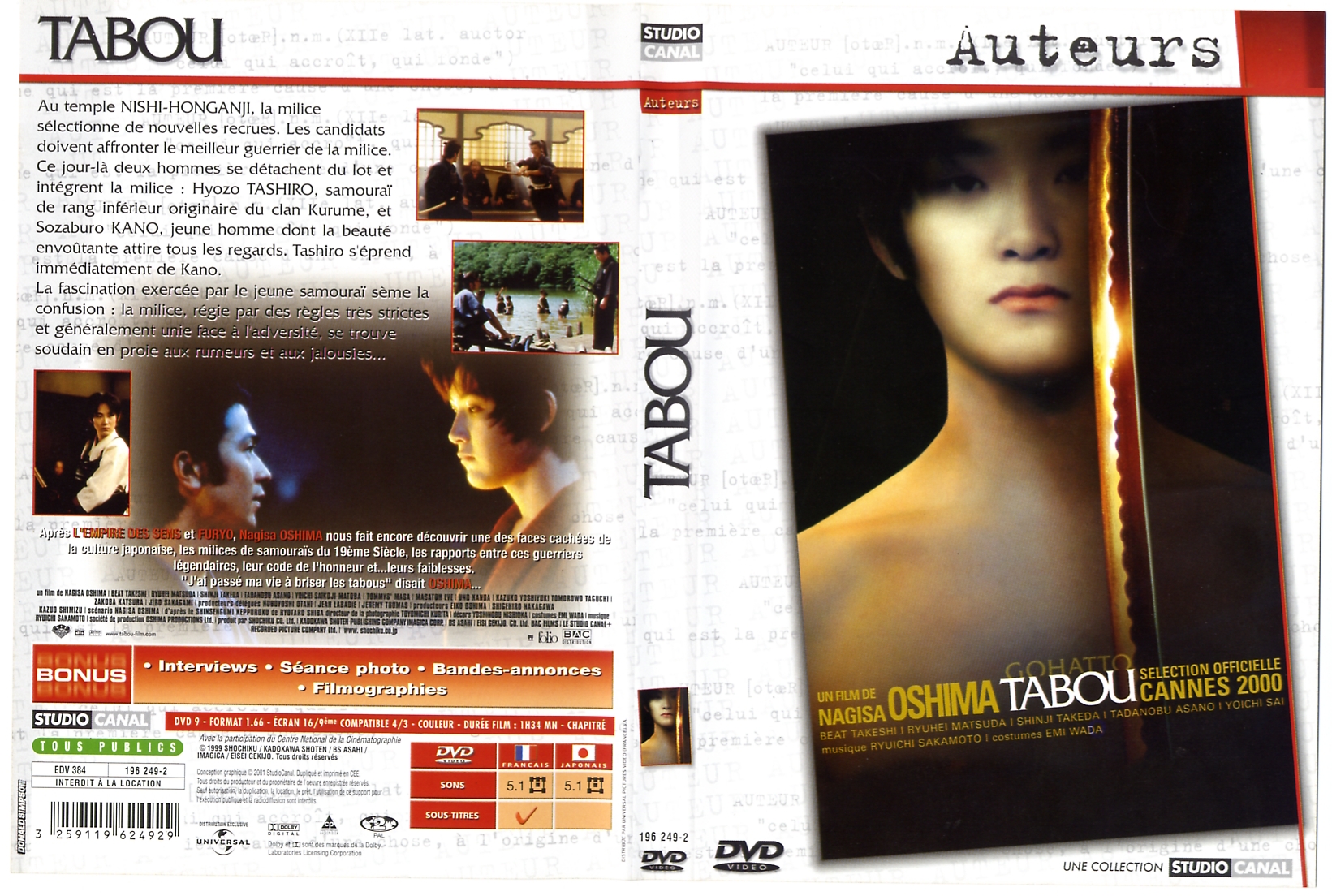 Jaquette DVD Tabou