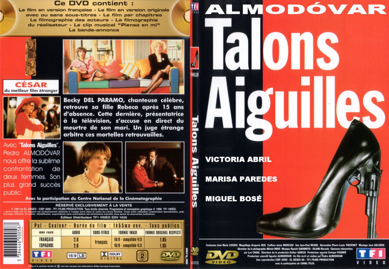 Jaquette DVD Talons aiguilles - SLIM