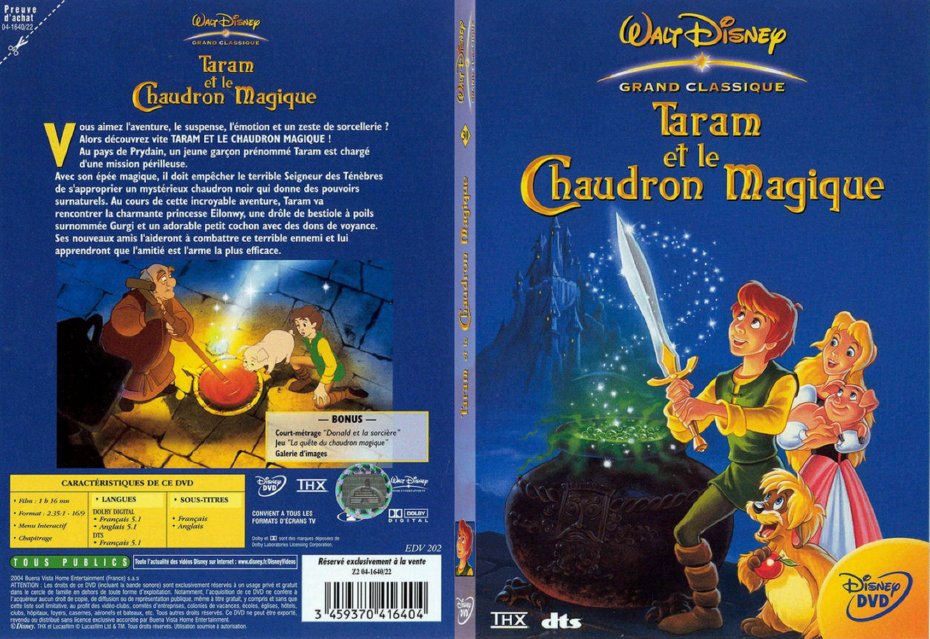 Jaquette DVD Taram et le chaudron magique - SLIM