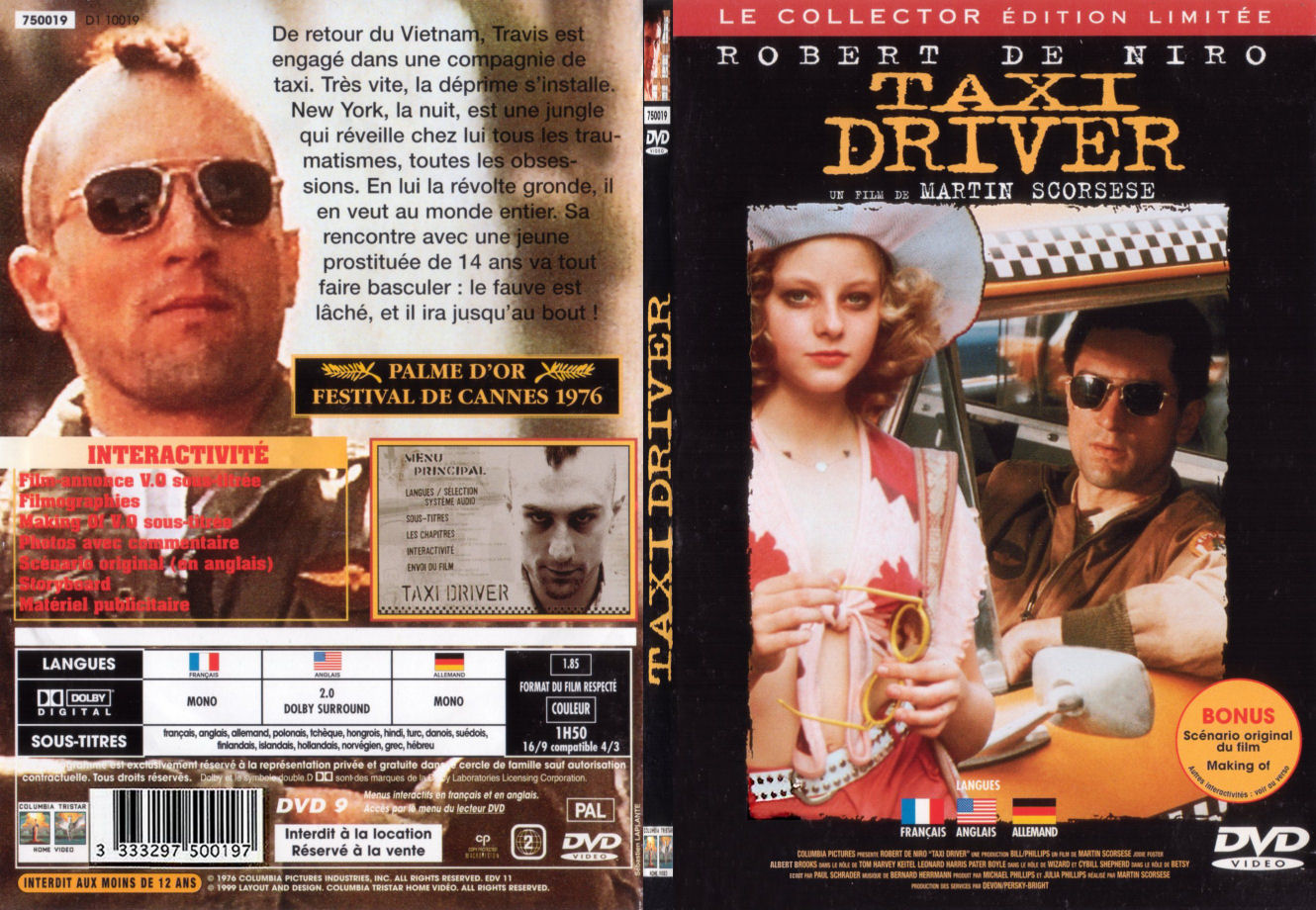 Jaquette DVD Taxi driver - SLIM