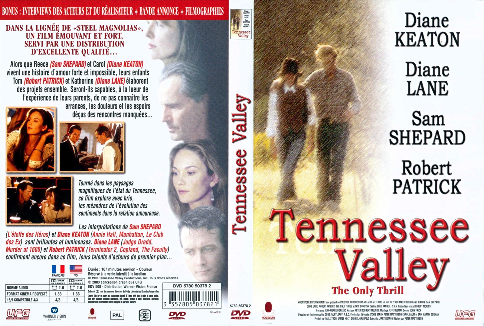 Jaquette DVD Tennessee valley