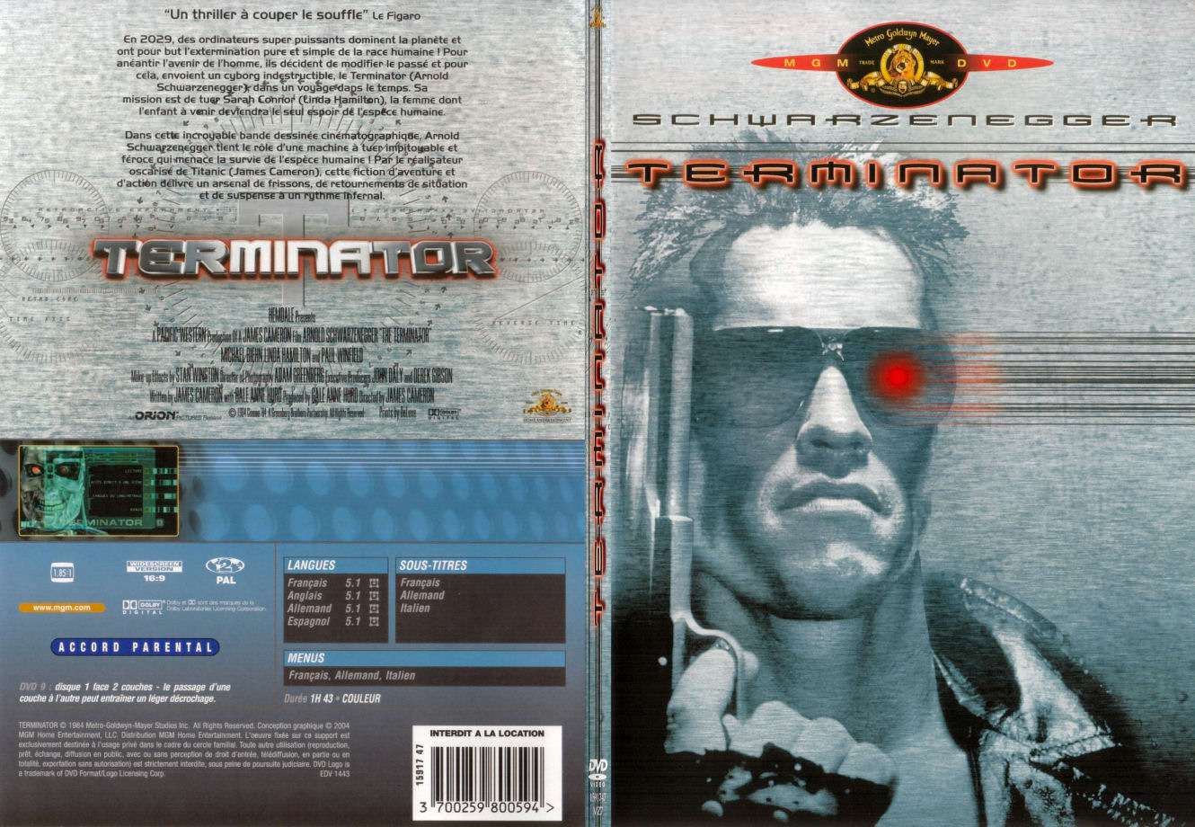Jaquette DVD Terminator - SLIM
