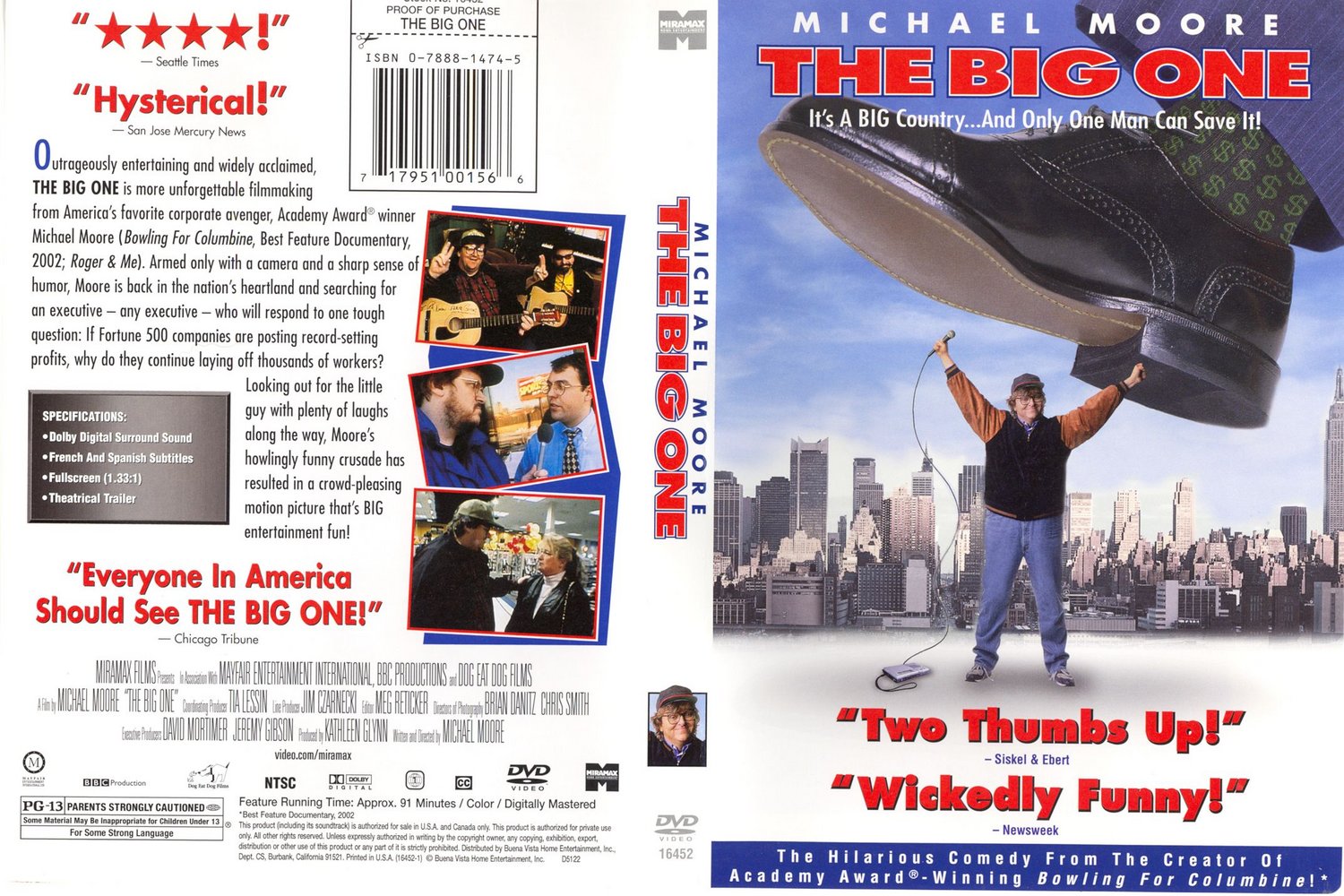Jaquette DVD The big one Zone 1