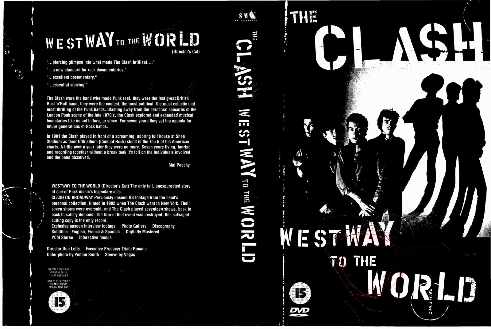 Jaquette DVD The clash - westway to the world