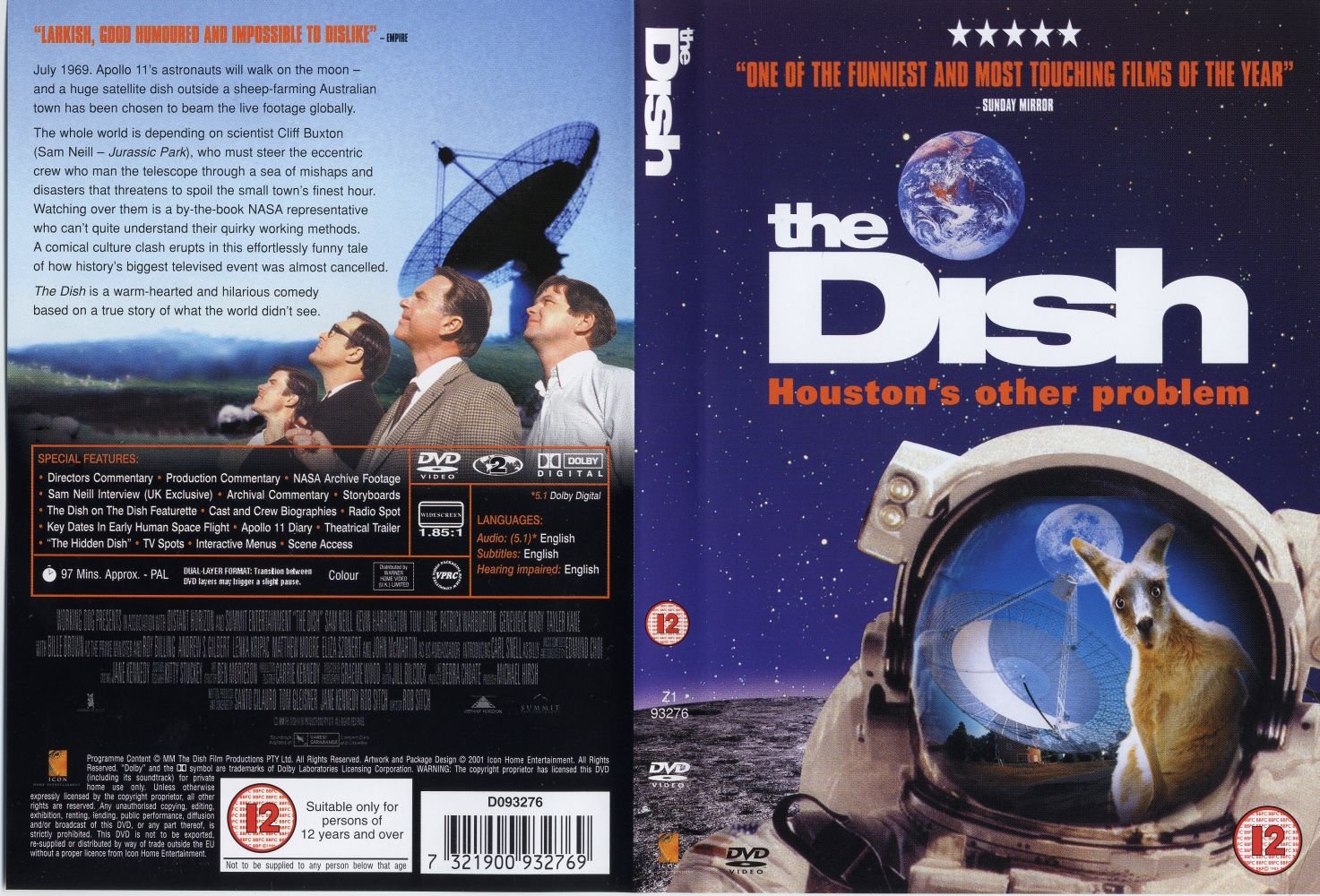 Jaquette DVD The dish Zone 1