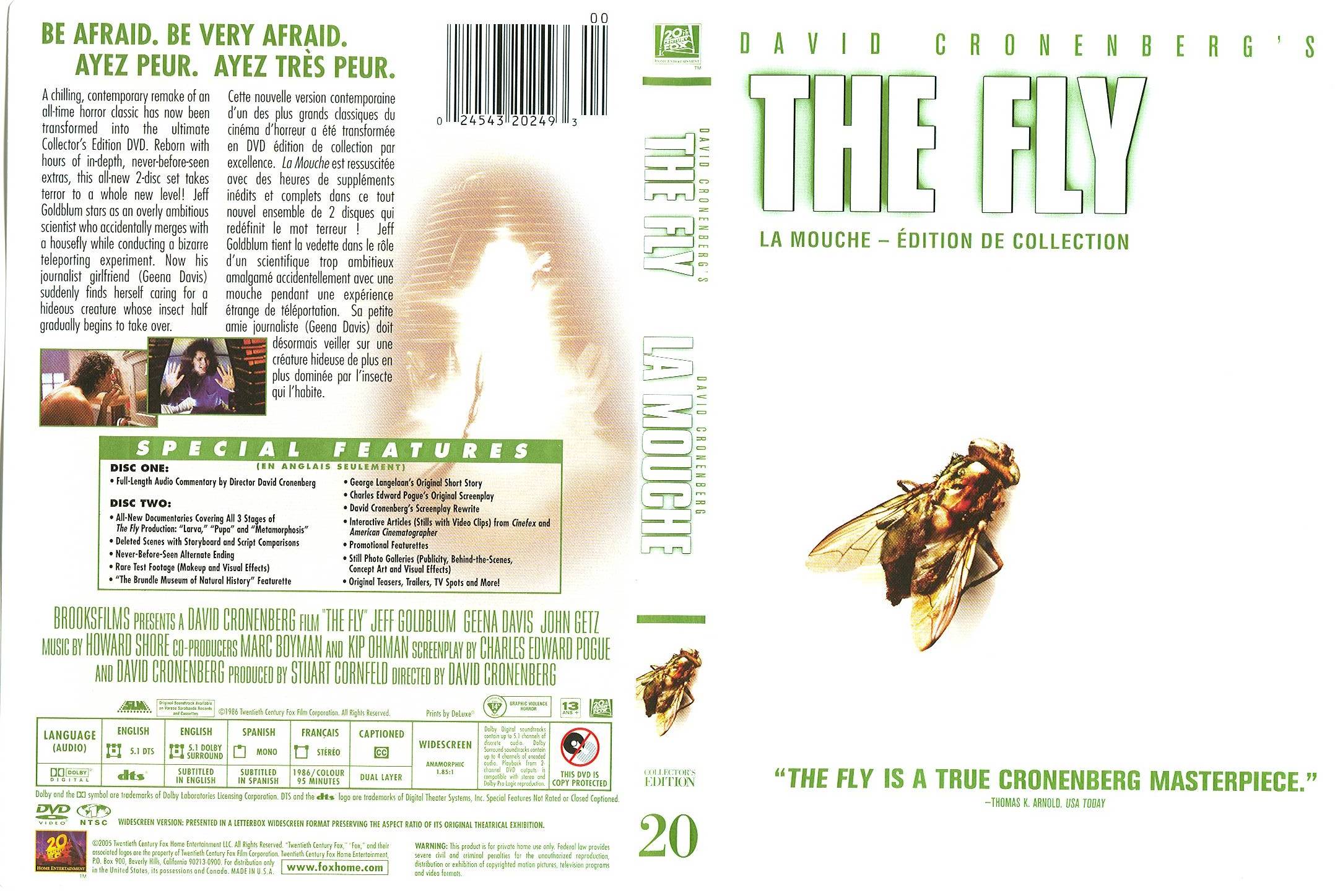 Jaquette DVD The fly