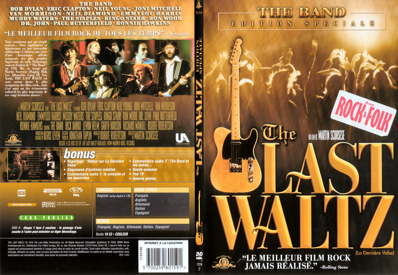 Jaquette DVD The last Waltz - SLIM