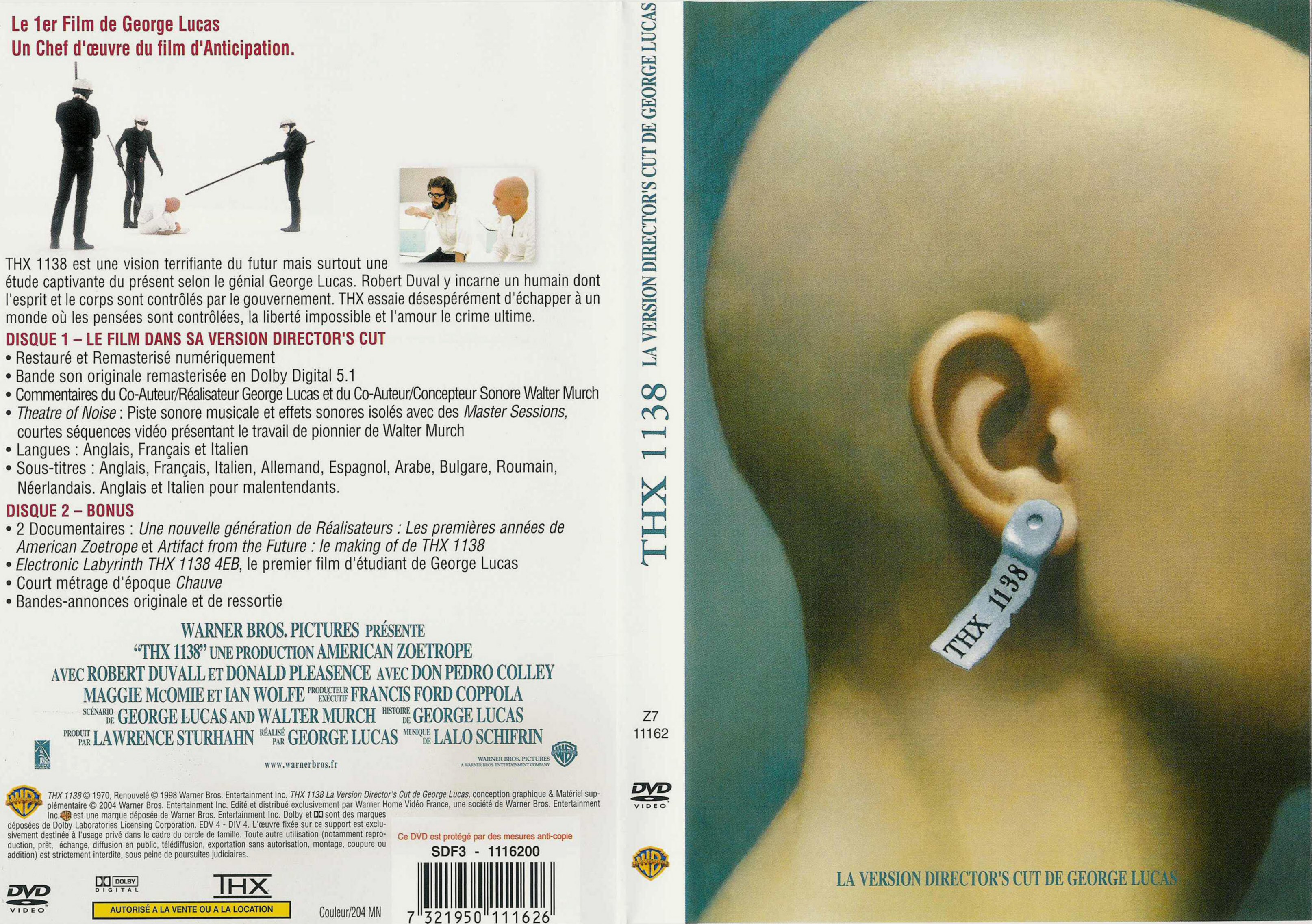 Jaquette DVD Thx 1138