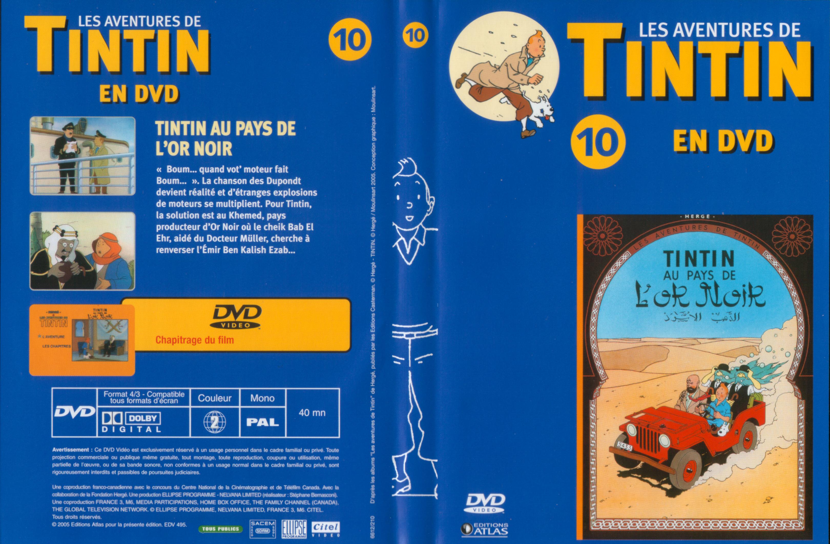 Jaquette DVD Tintin - vol 10 - Tintin au pays de l
