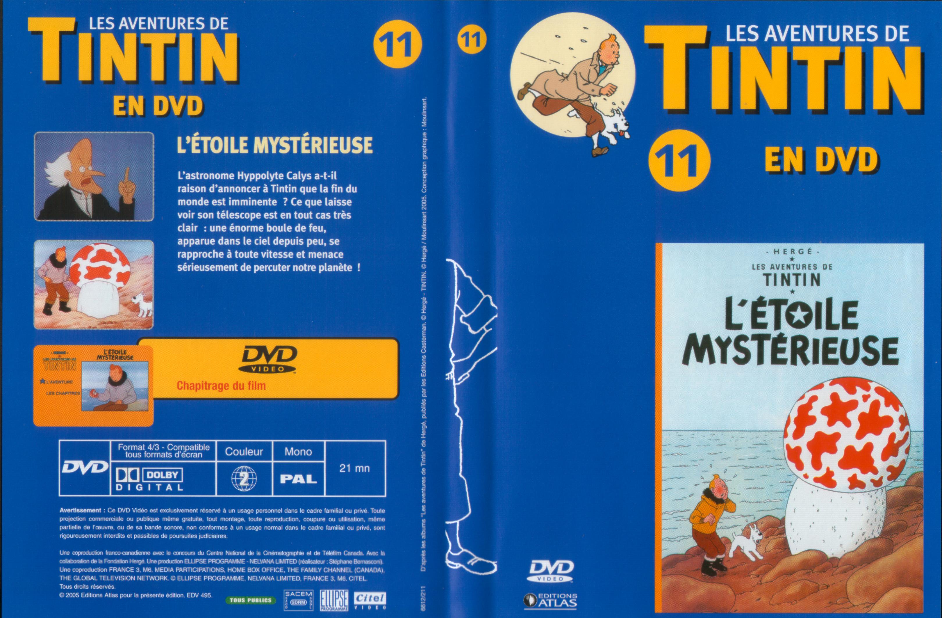 Jaquette DVD Tintin - vol 11 - L