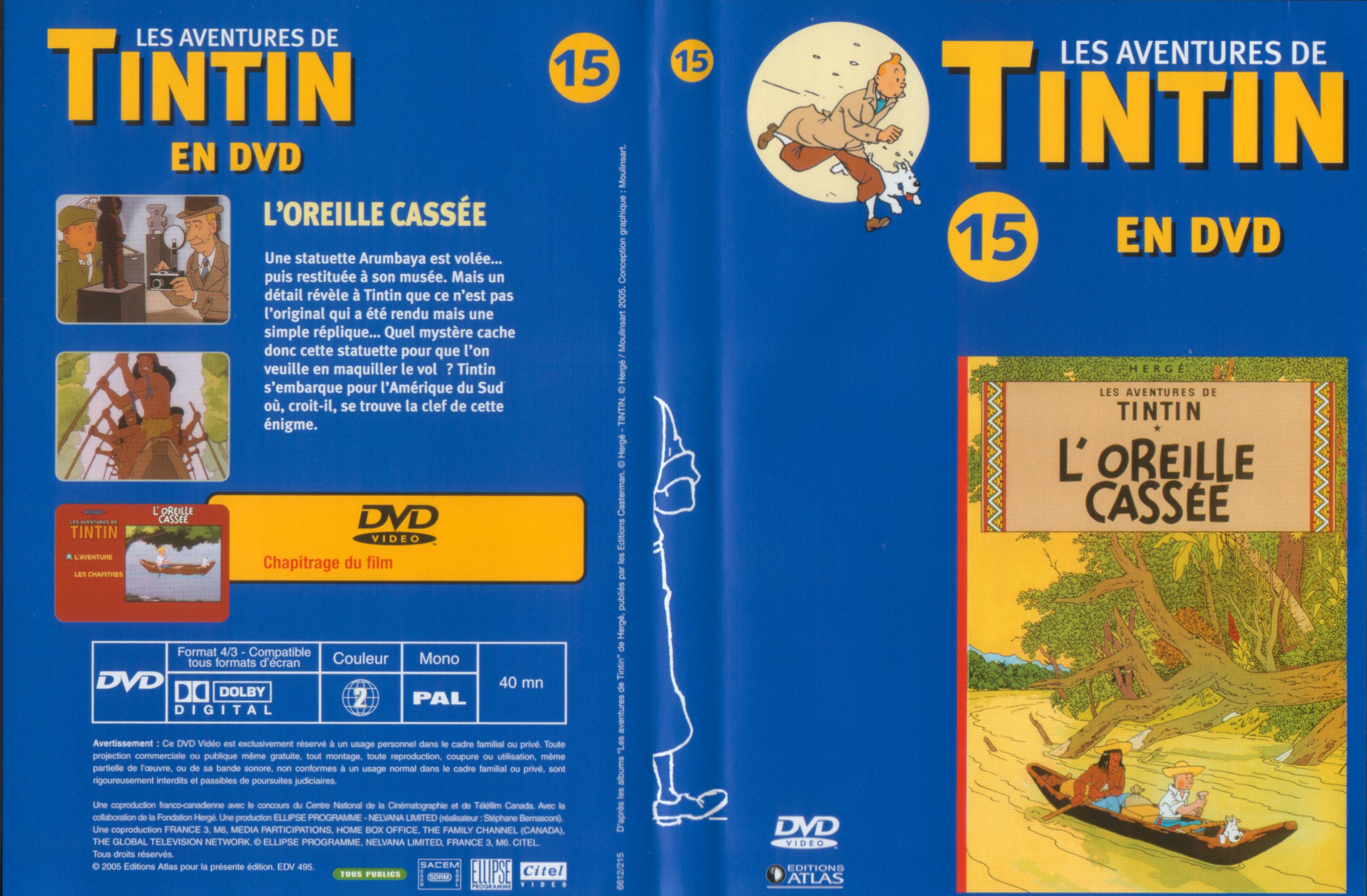 Jaquette DVD Tintin - vol 15 - L