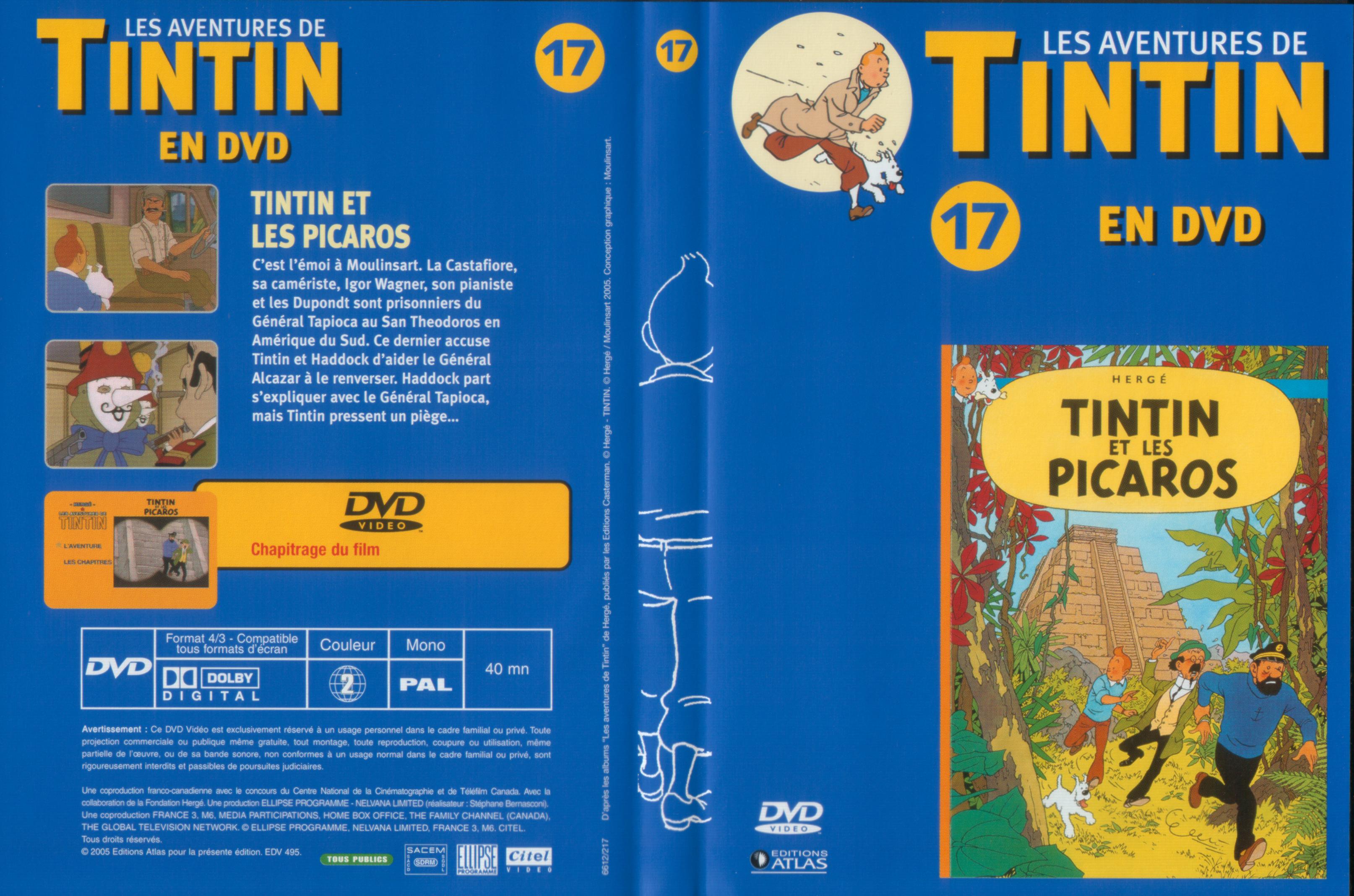 Jaquette DVD Tintin - vol 17 - Tintin et les picaros