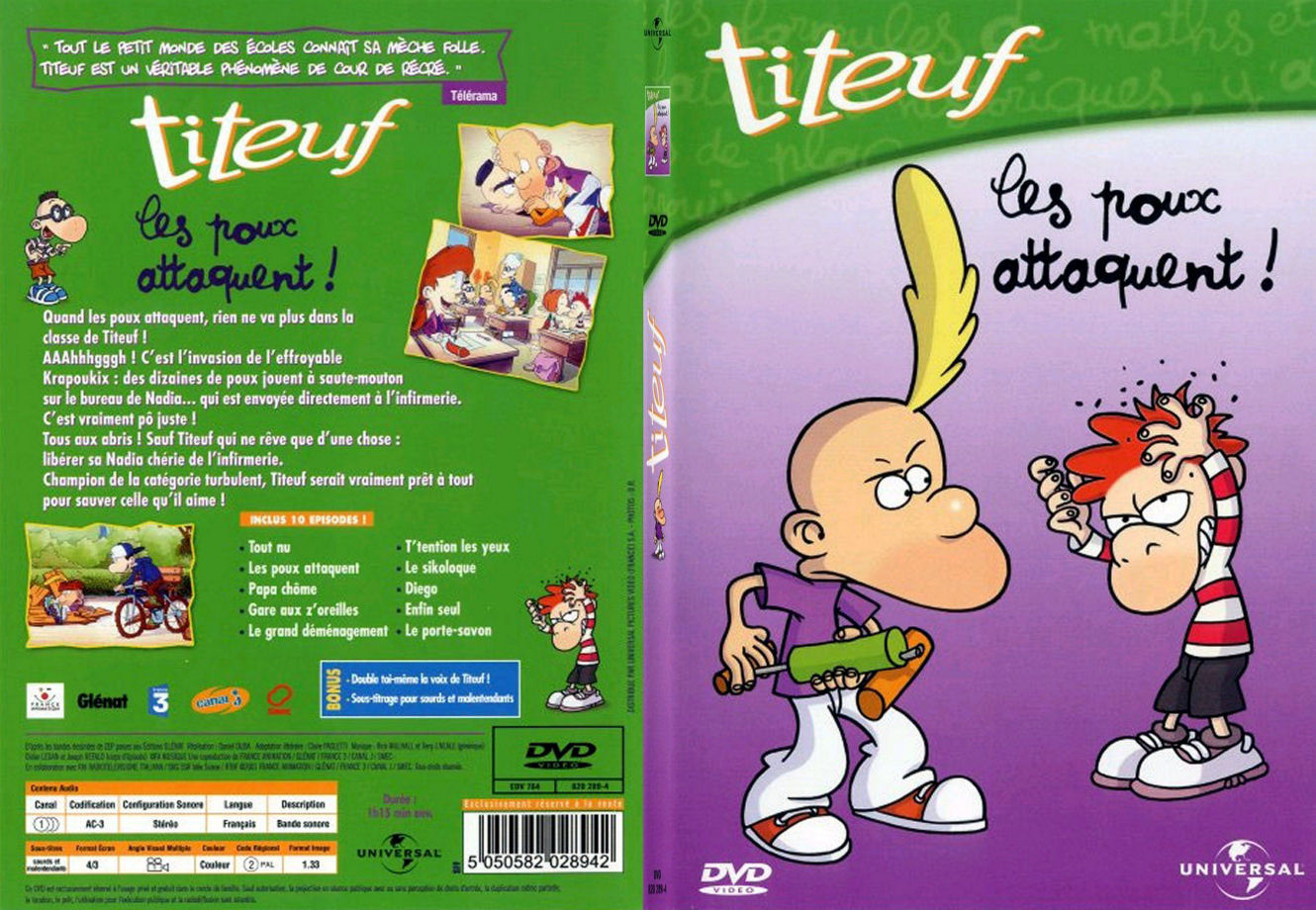 Jaquette DVD Titeuf Les poux attaquent - SLIM