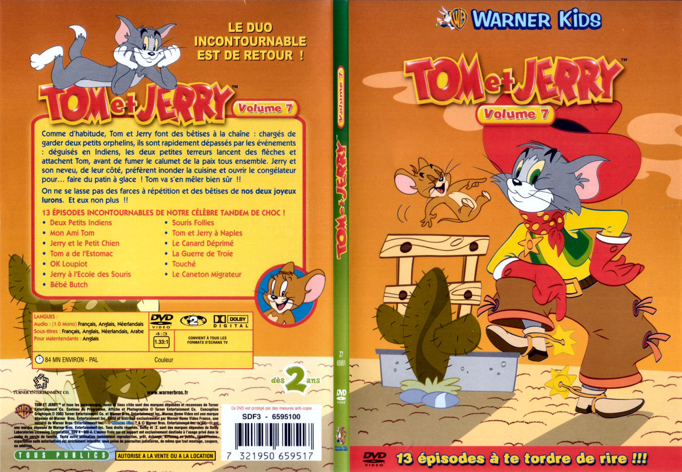 Jaquette DVD Tom et Jerry vol 7 - SLIM