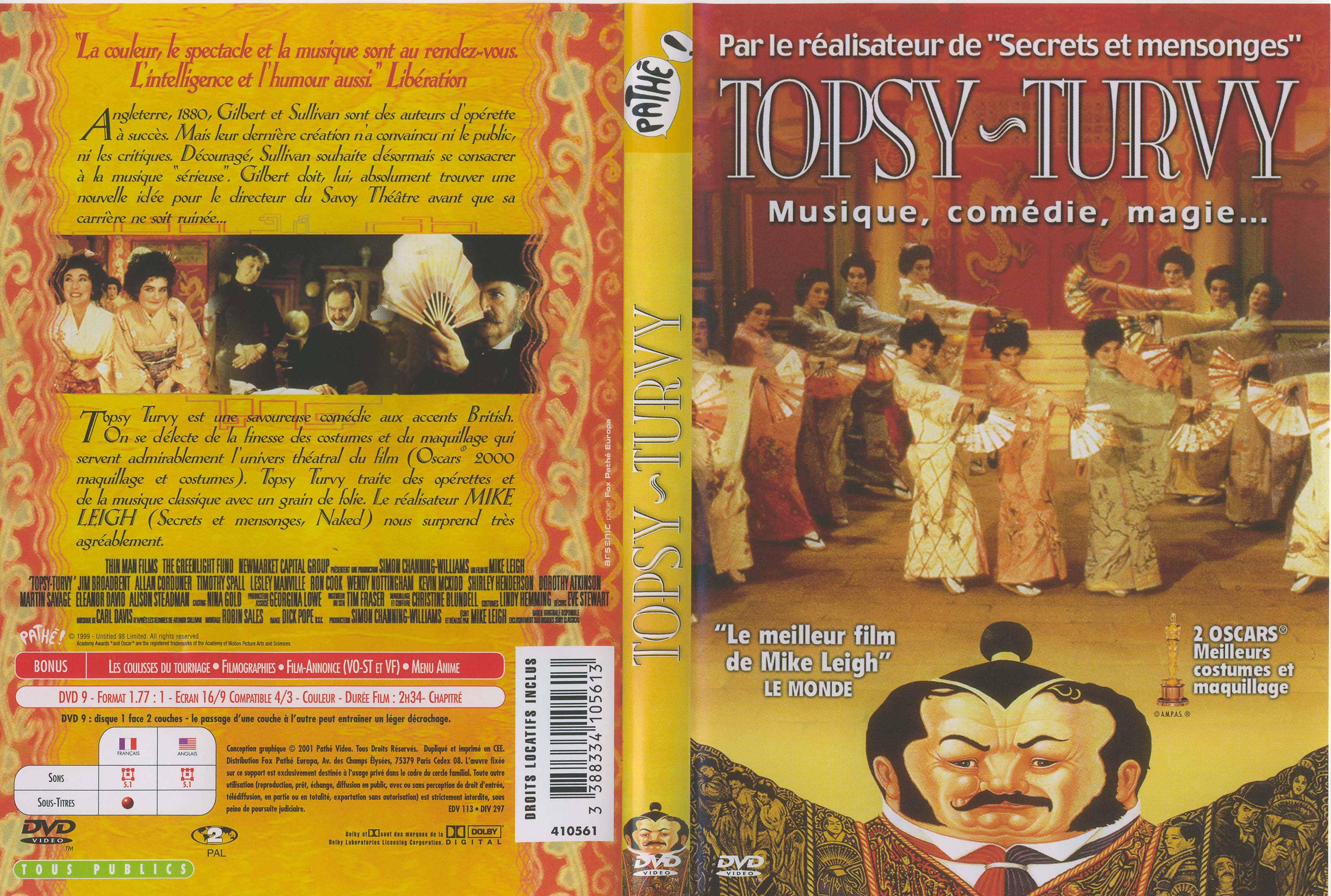 Jaquette DVD Topsy - Turvy