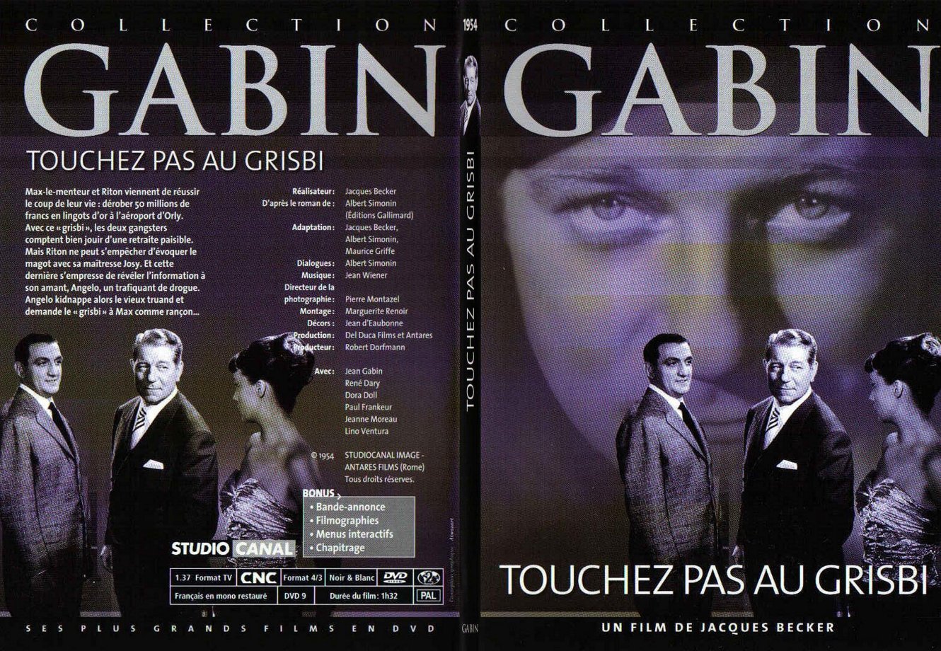 Jaquette DVD Touchez pas au grisbi - SLIM