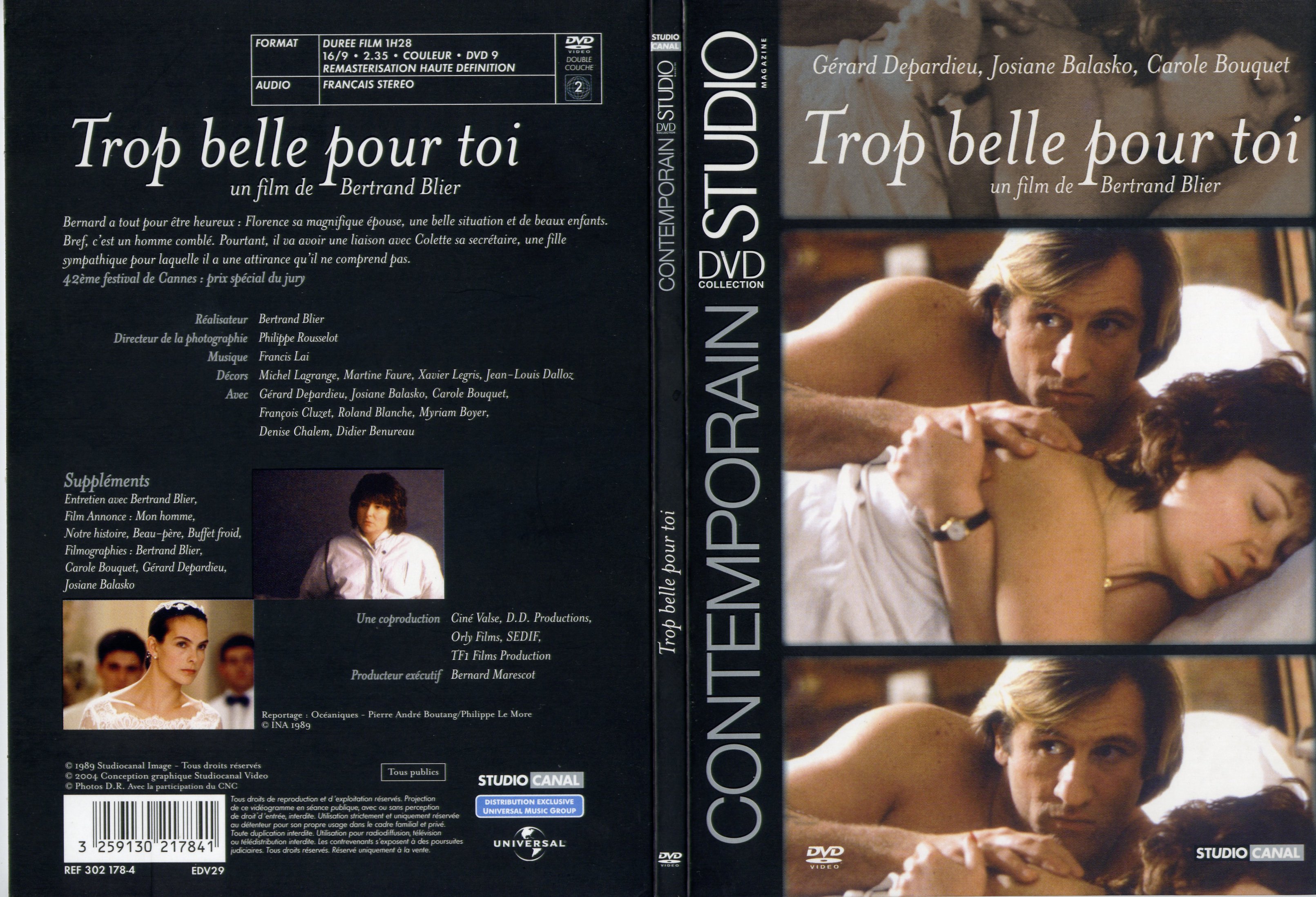 Jaquette DVD Trop belle pour toi