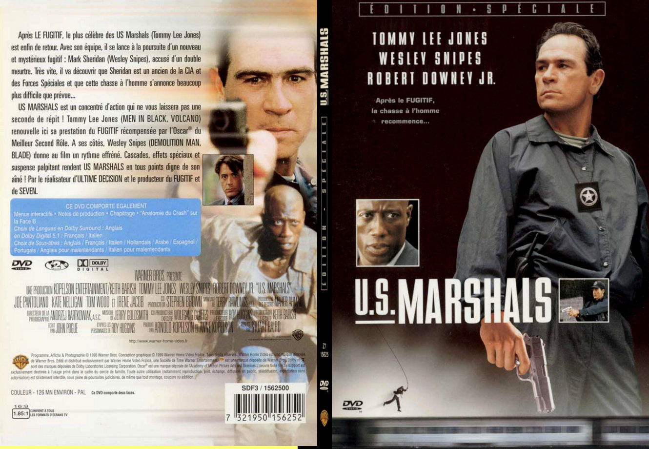 Jaquette DVD U.S. Marshals - SLIM