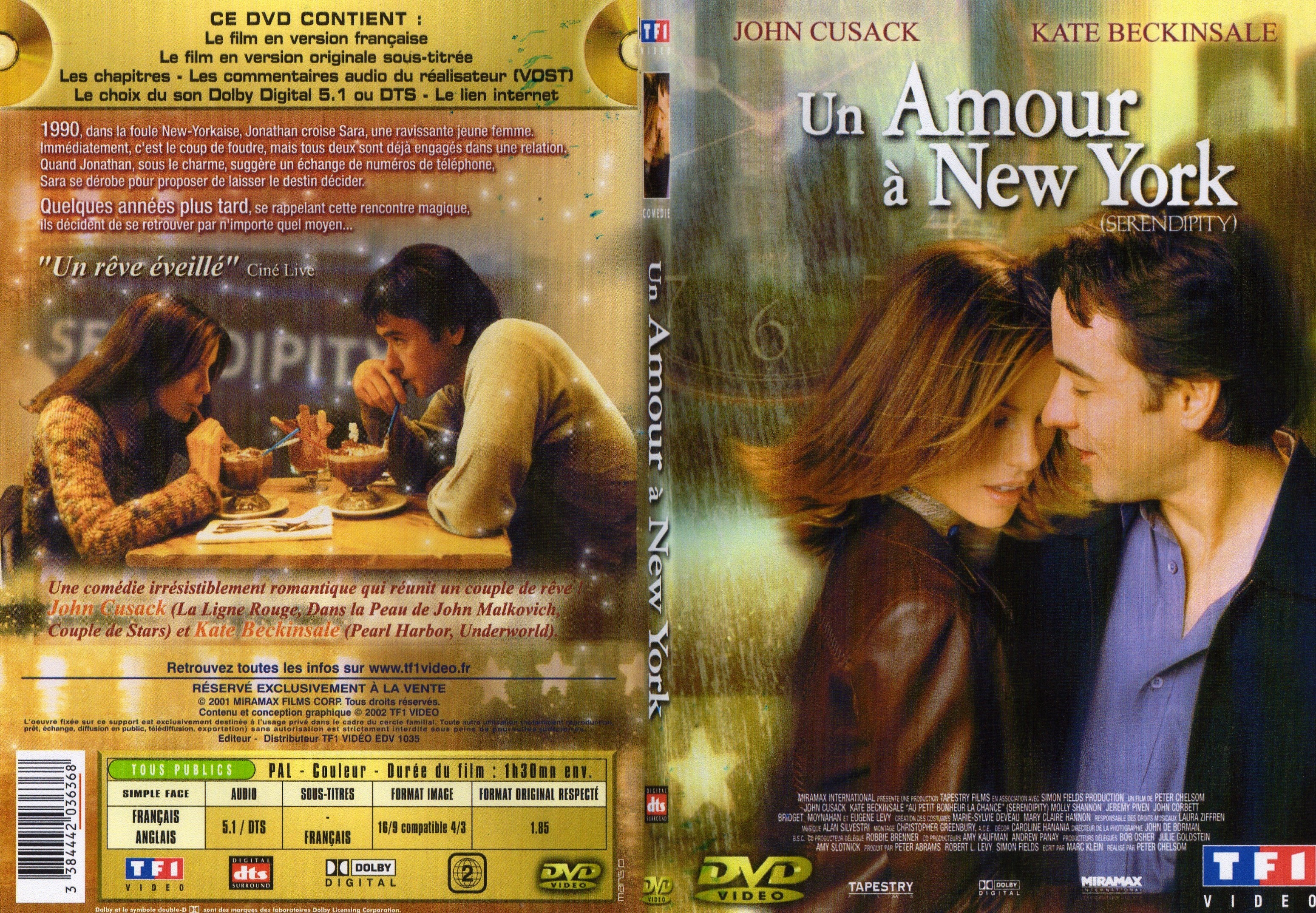 Jaquette DVD Un amour  new york - SLIM