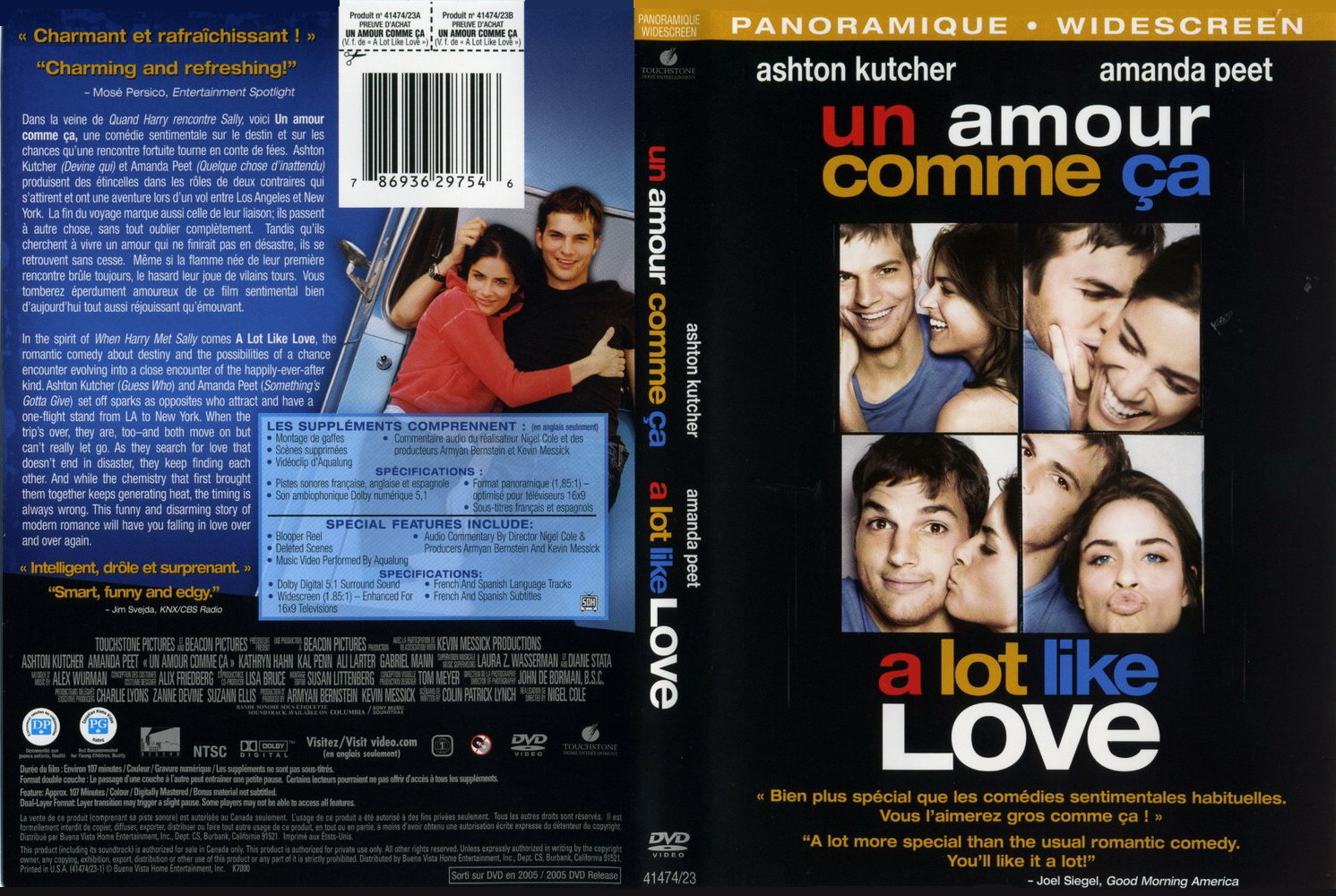 Jaquette DVD Un amour comme c