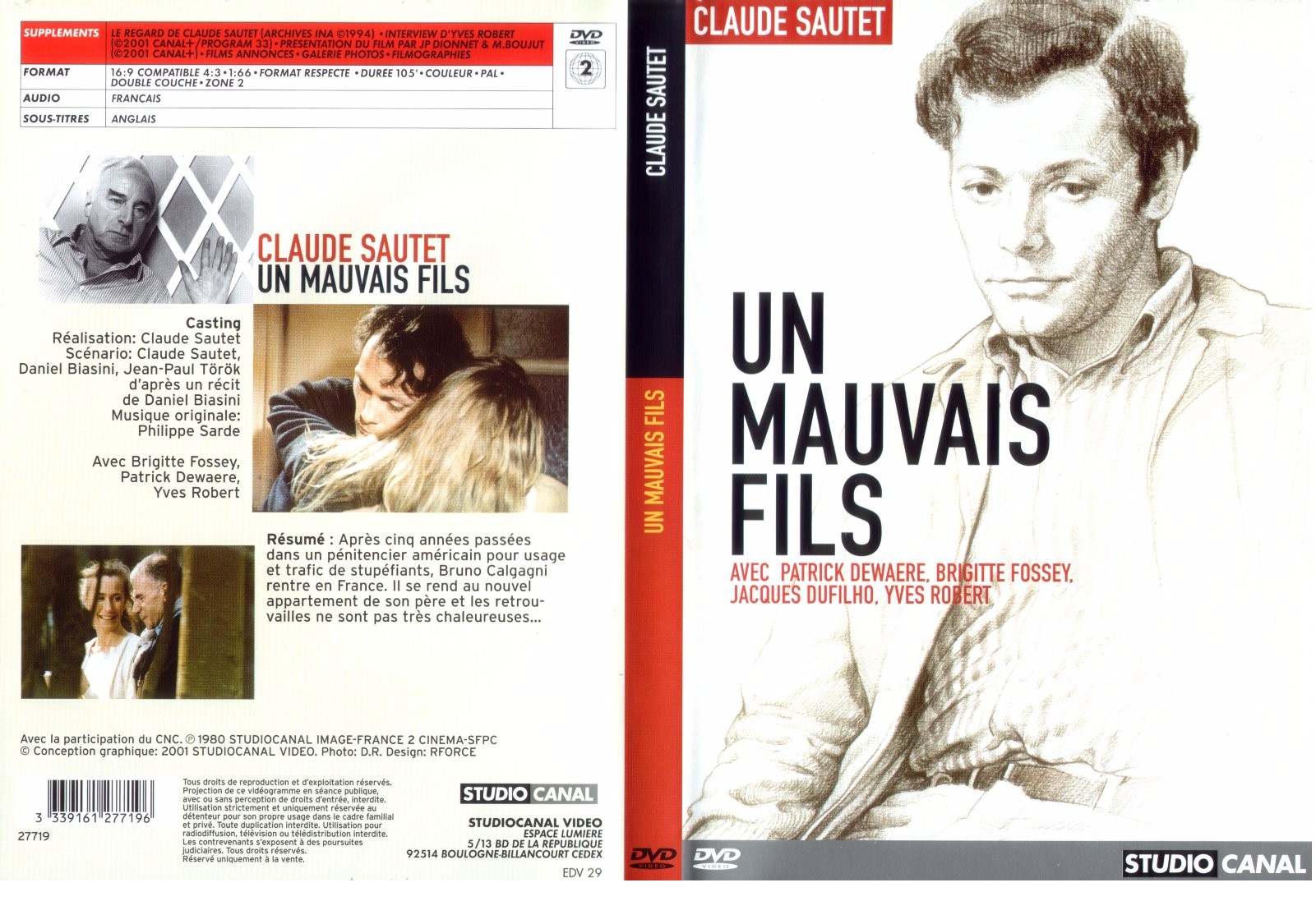 Jaquette DVD Un mauvais fils