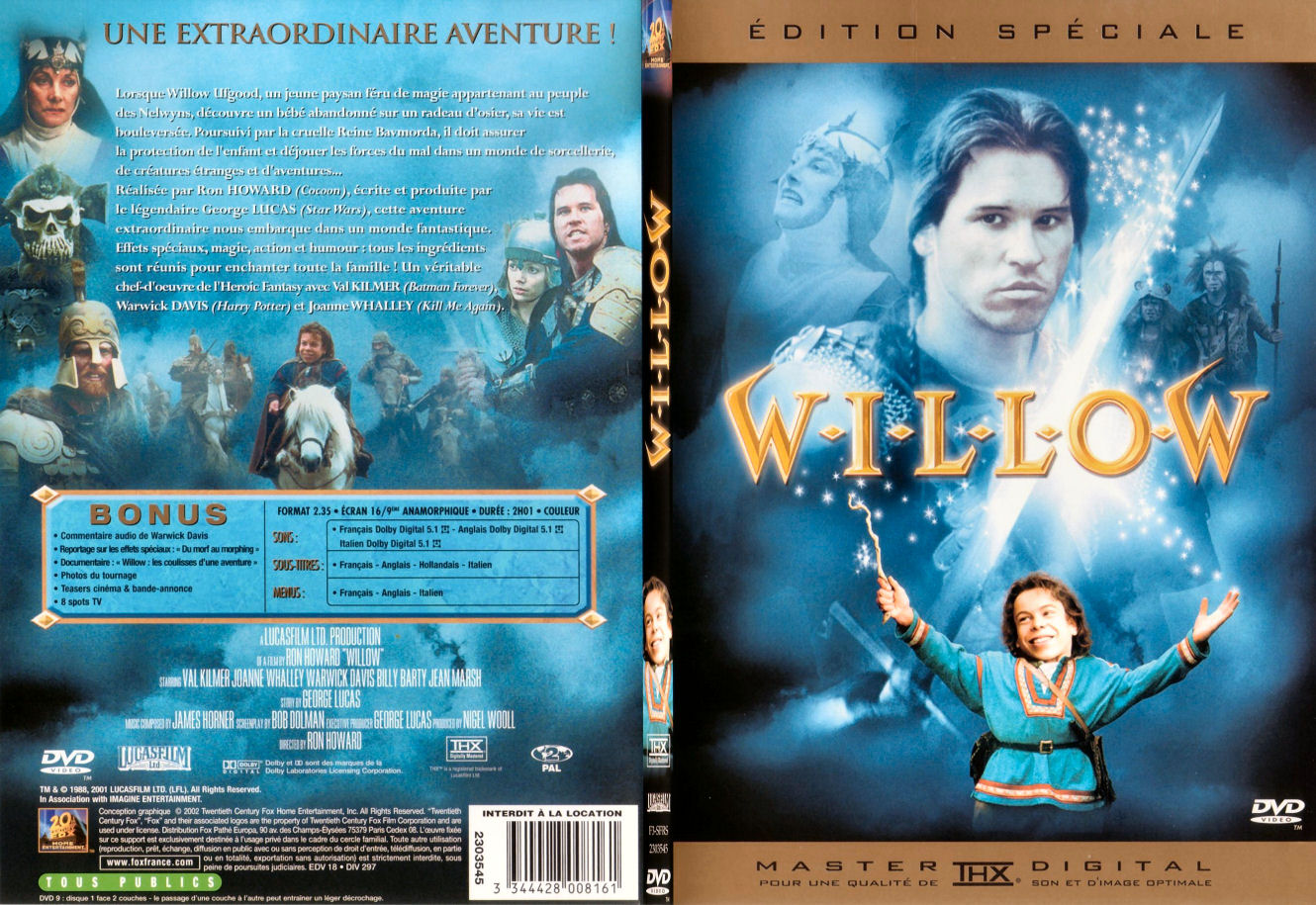 Jaquette DVD Willow - SLIM