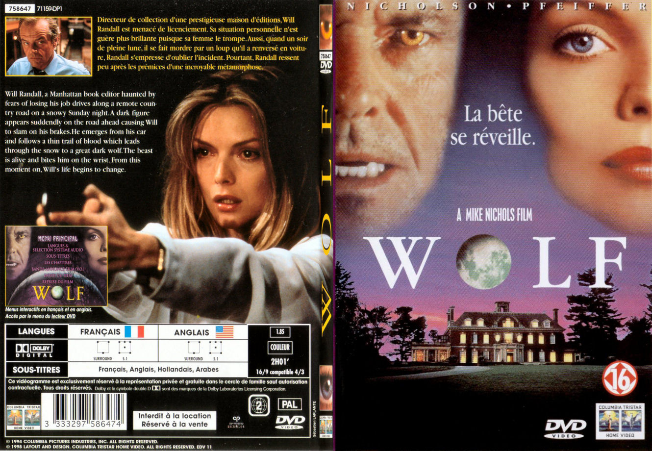 Jaquette DVD Wolf - SLIM