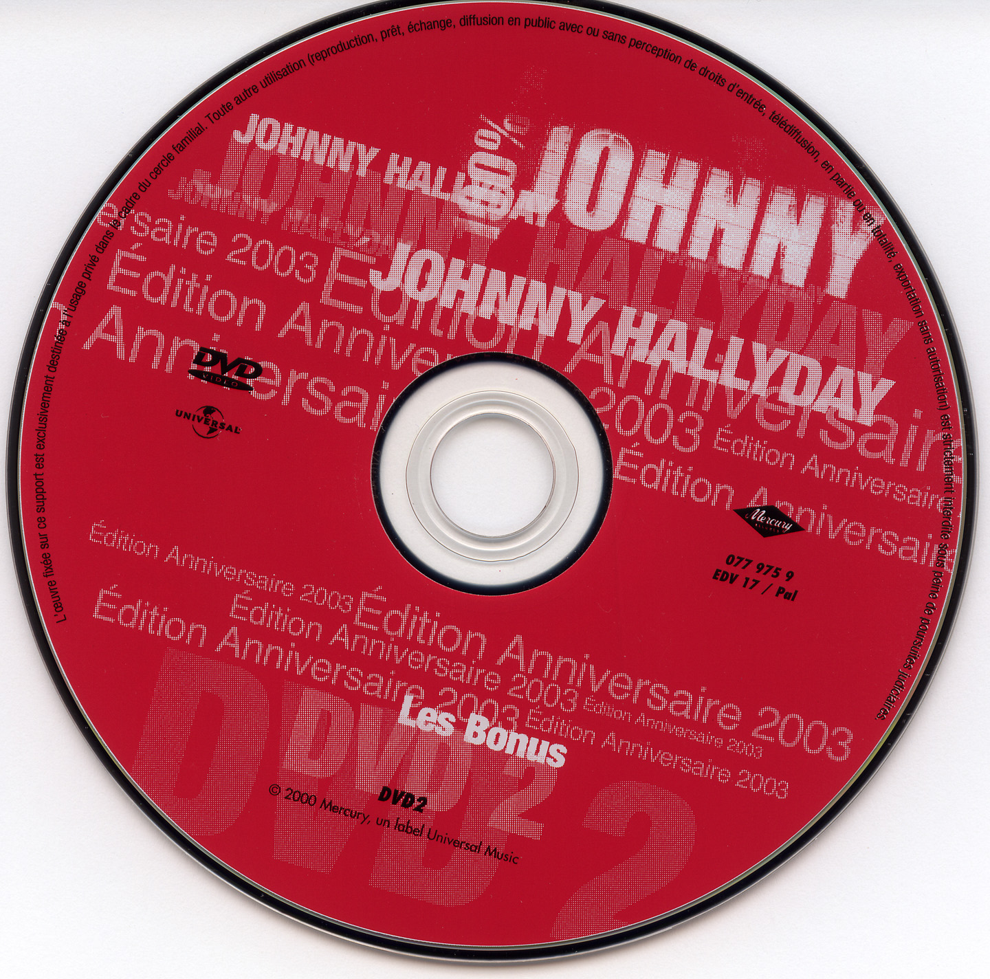 Johnny 100 Johnny Live  la tour Eiffel (disc 2)