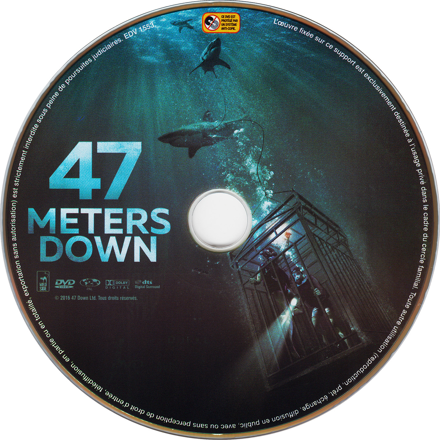 47 meters down