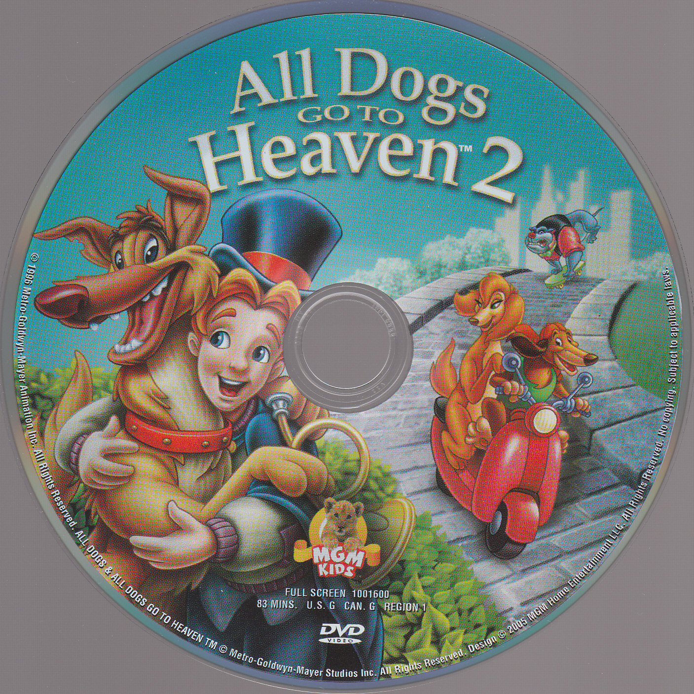 Sticker de All dogs go to heaven 2 Tous les chiens vont au paradis 2 (Canadienne) Cinéma Passion