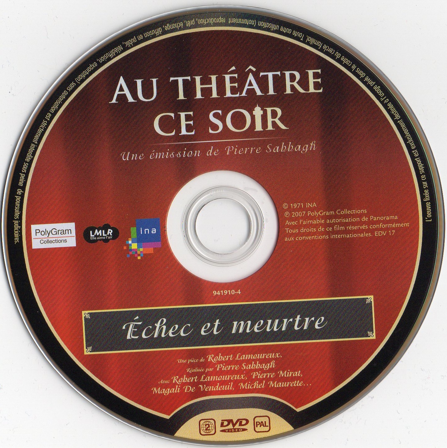 Au theatre ce soir - Echec et meurtre