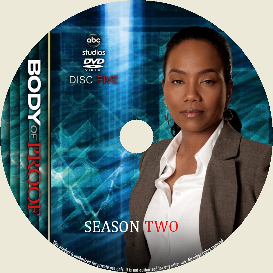 Body Of Proof saison 2 DISC 5 custom