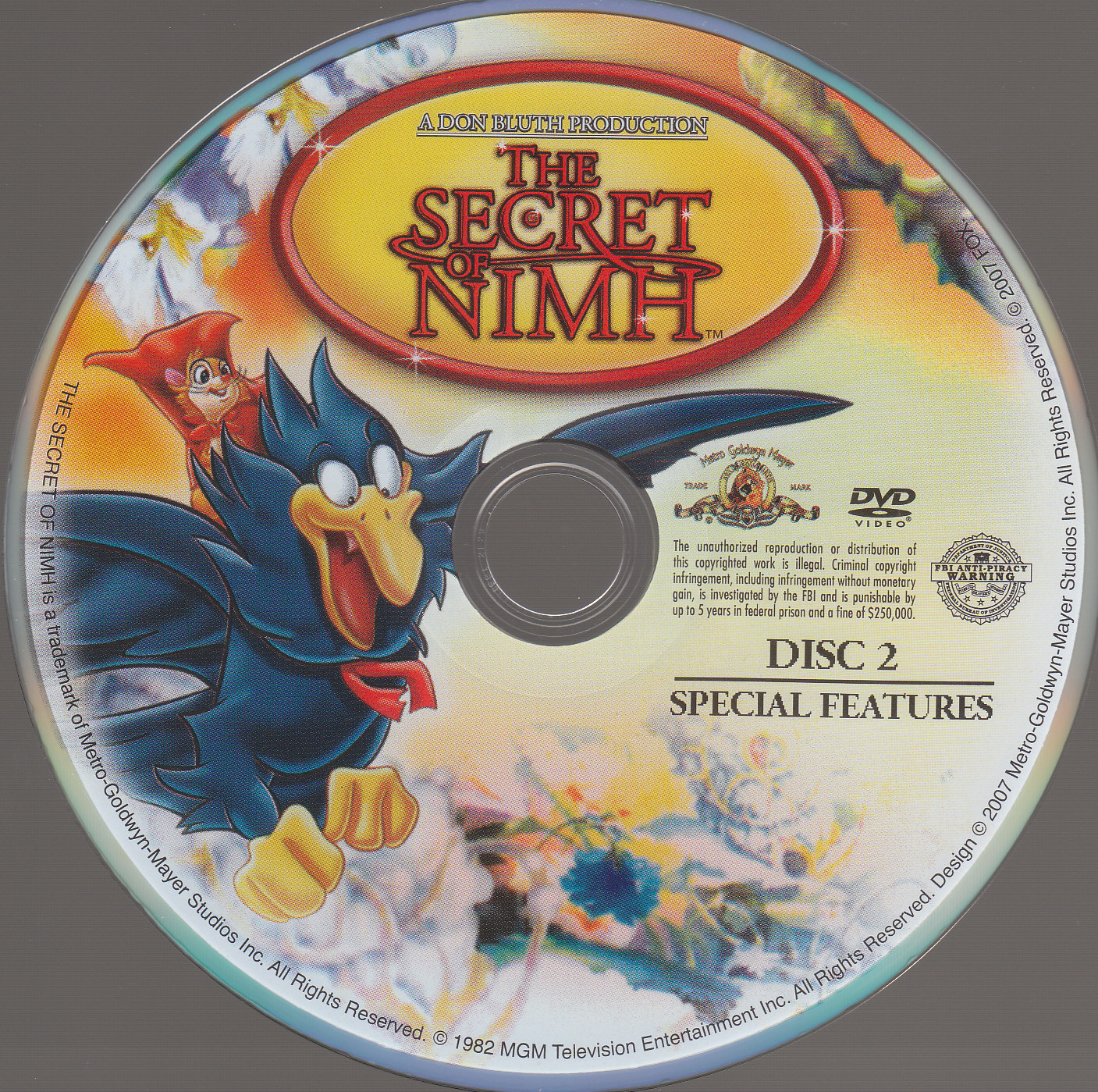 Brisby et le secret de Nimh DISC 2 (Canadienne)