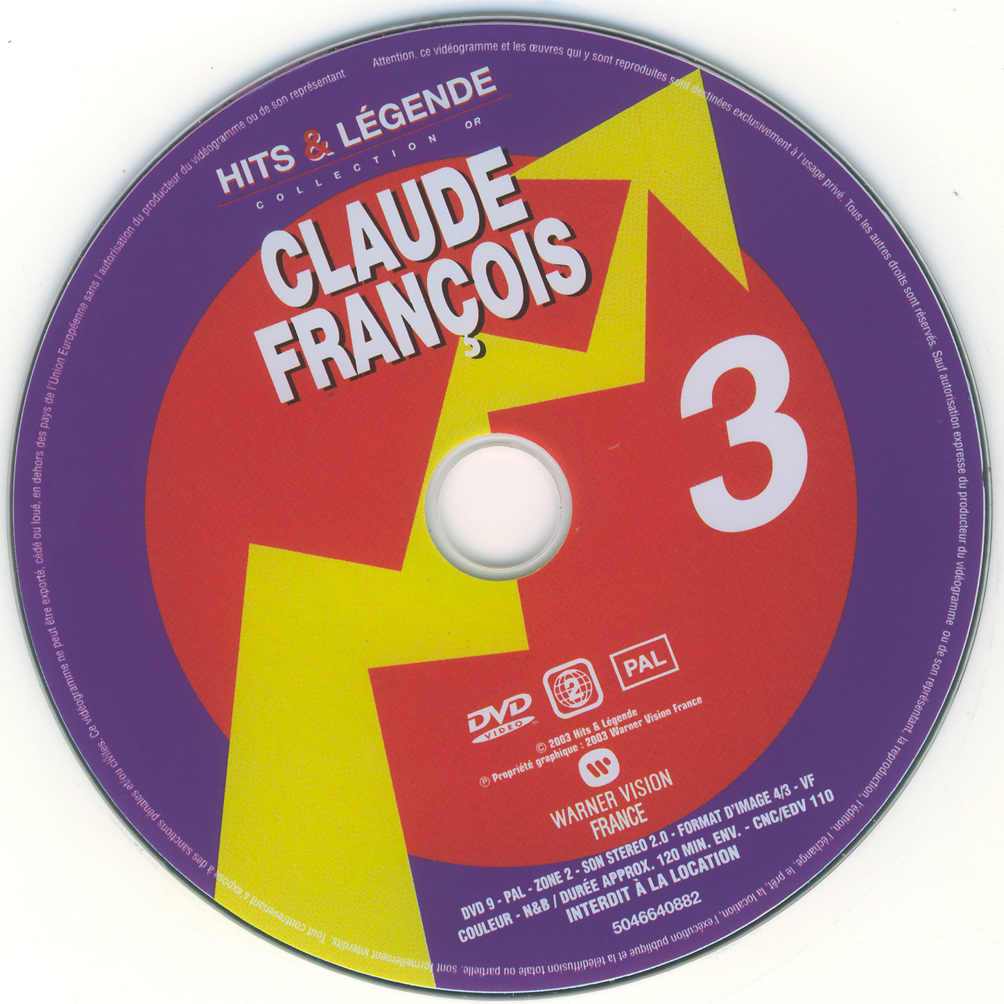 Claude Francois Hits et Legendes vol 3