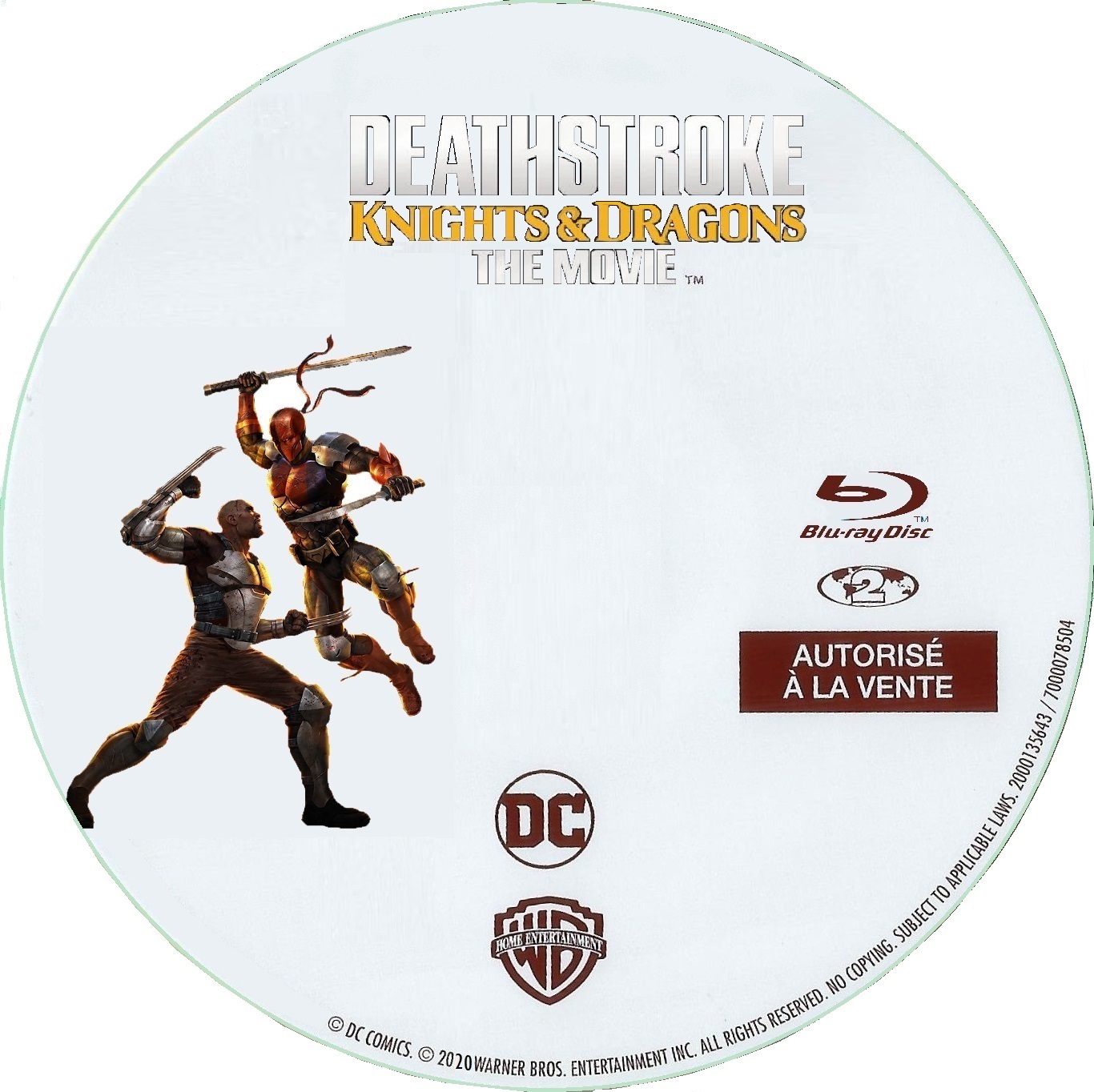 Deathstroke Knights & Dragons custom (BLU-RAY)