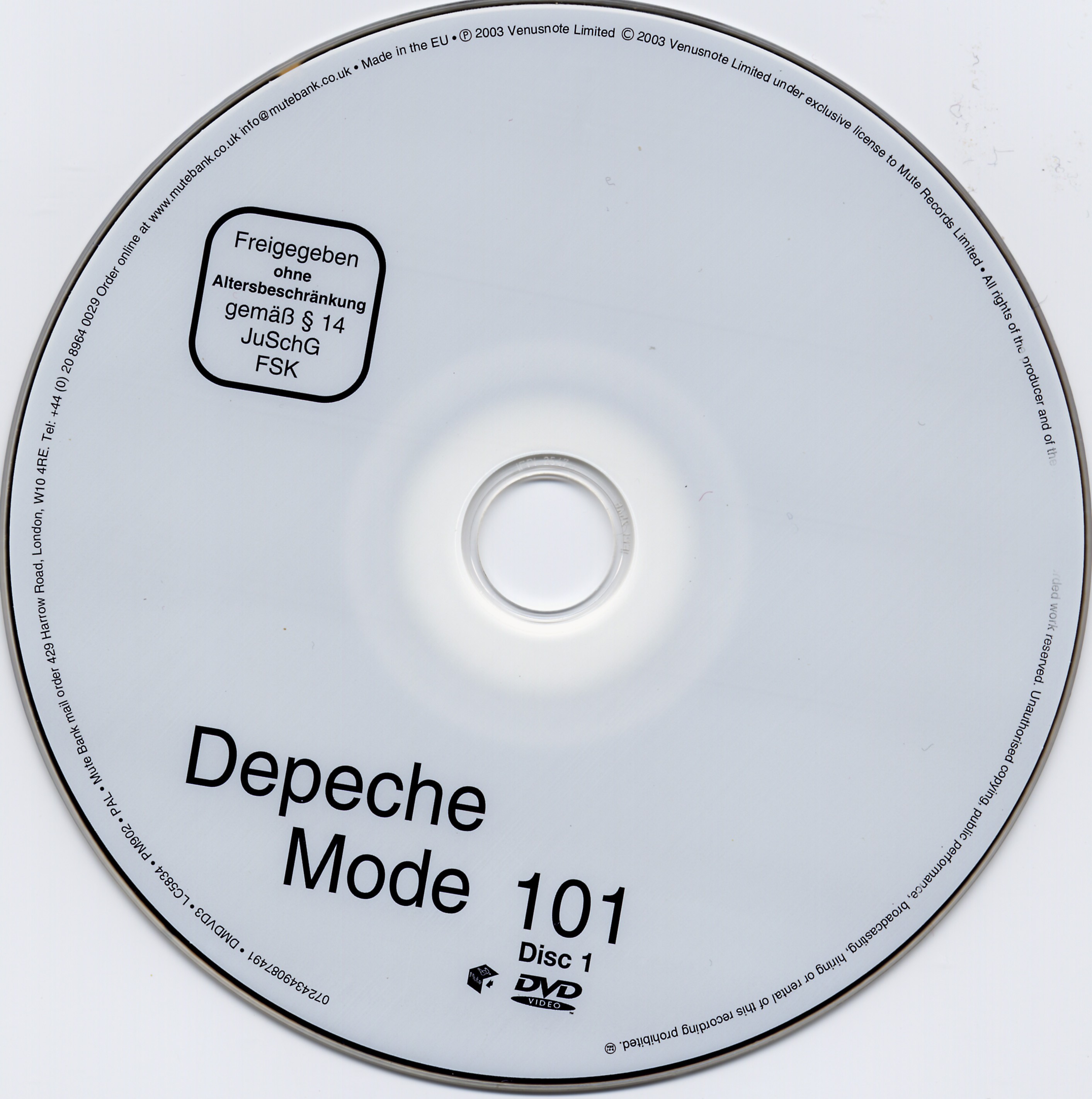 Depeche Mode Live 101 DISC 1