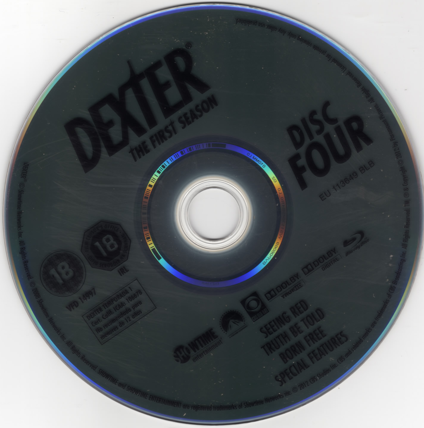 Dexter saison 1 DISC 4 (BLU-RAY)